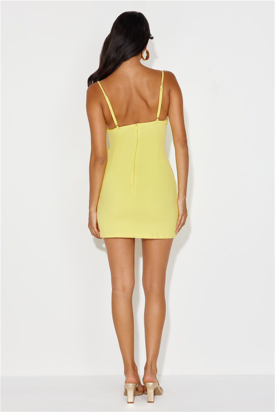 Sunshine Soir��e Mini Dress Yellow