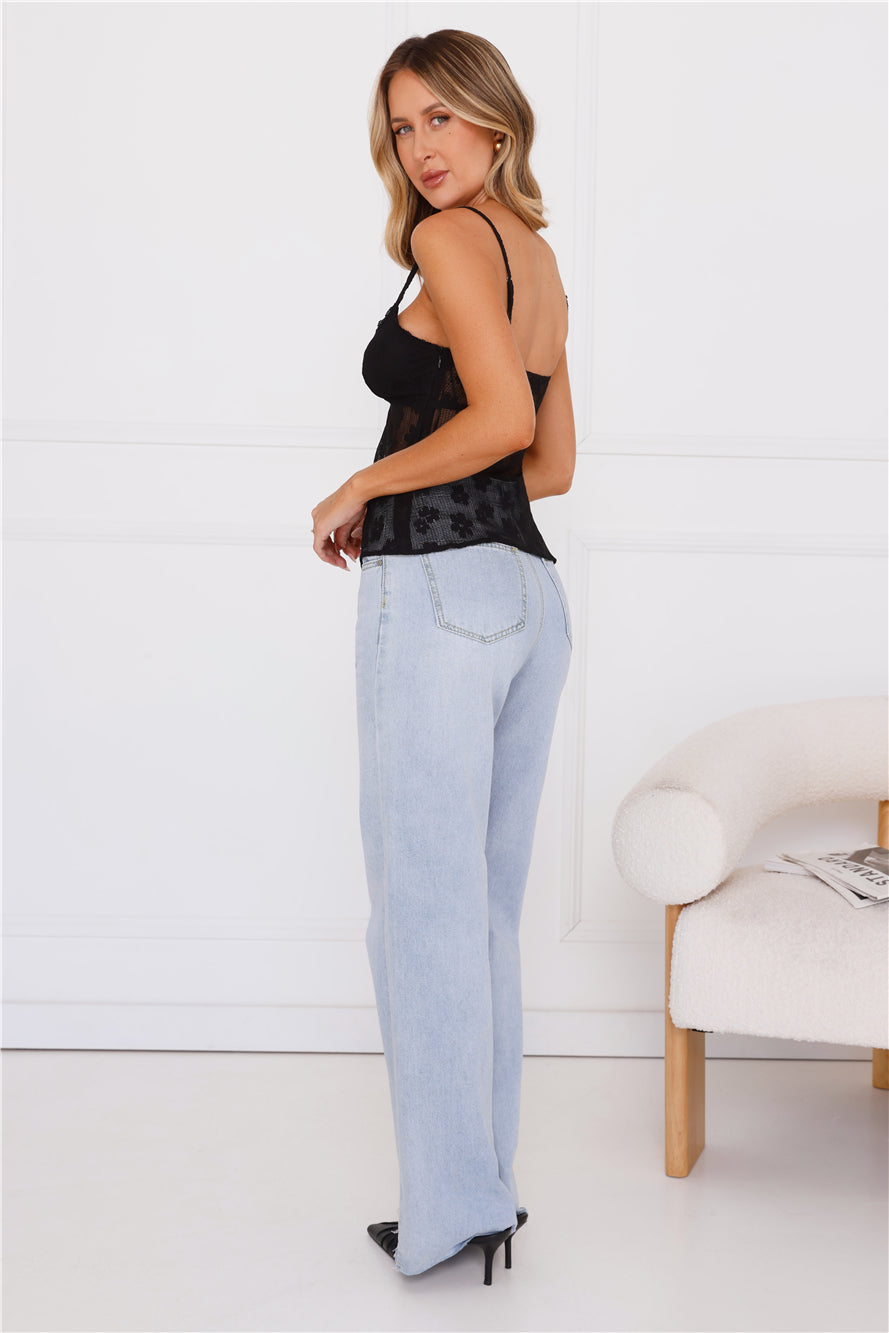 Starry Nights Top Black