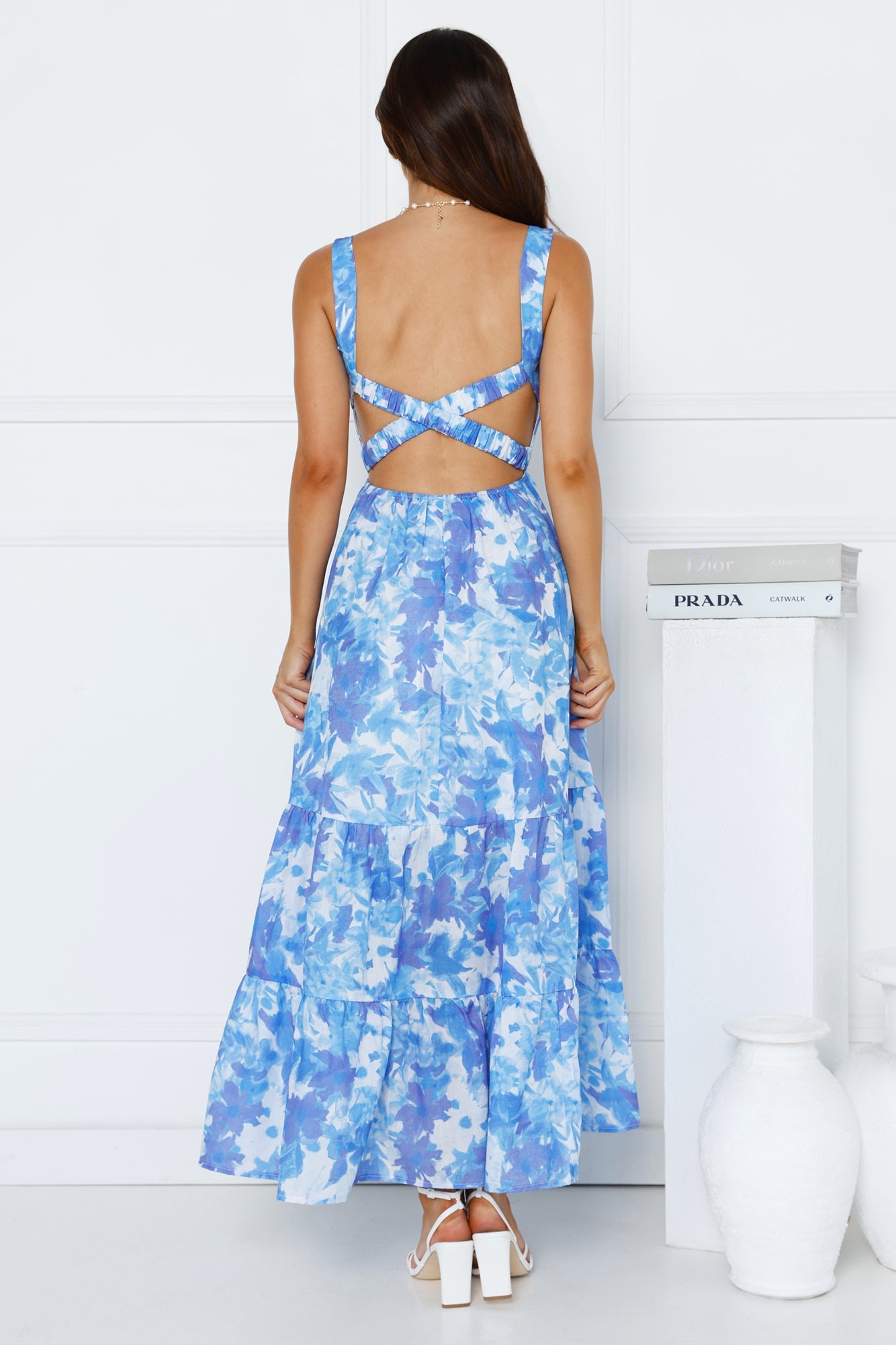 Heated Sun Maxi Dress Blue