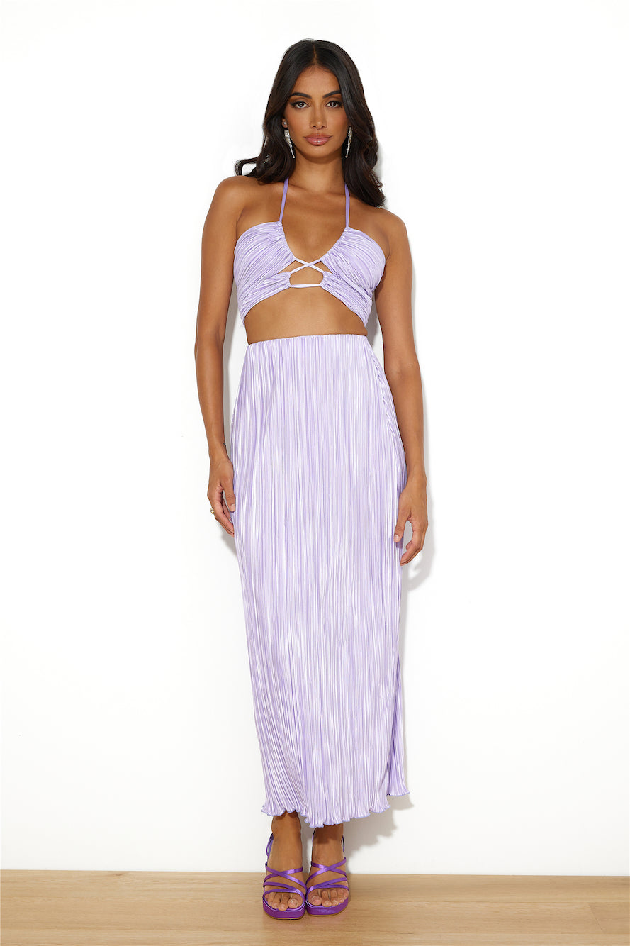 It's Giving Vibes Crop Top Lilac