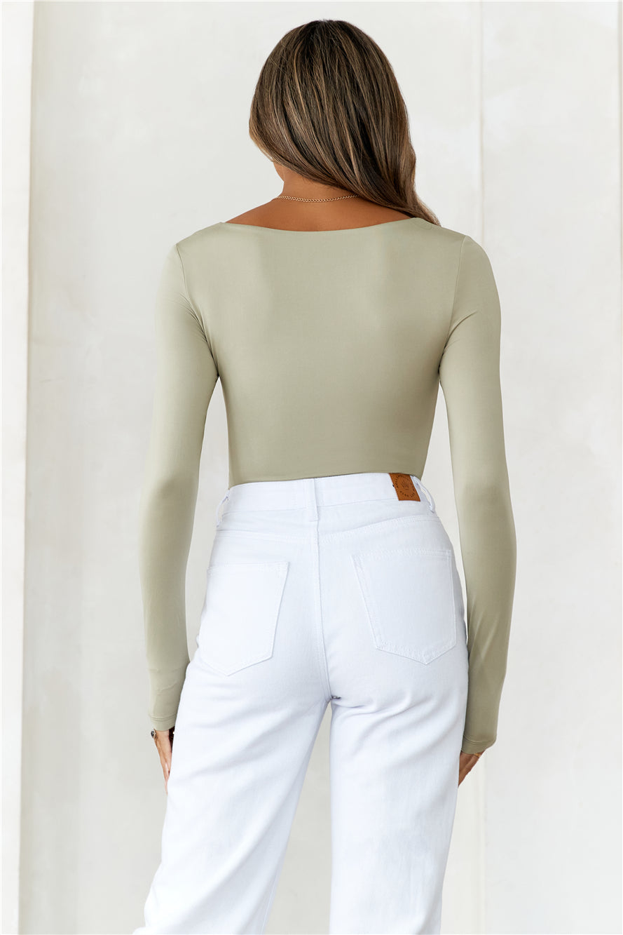 BASE Second Skin Long Sleeve Bodysuit Sage