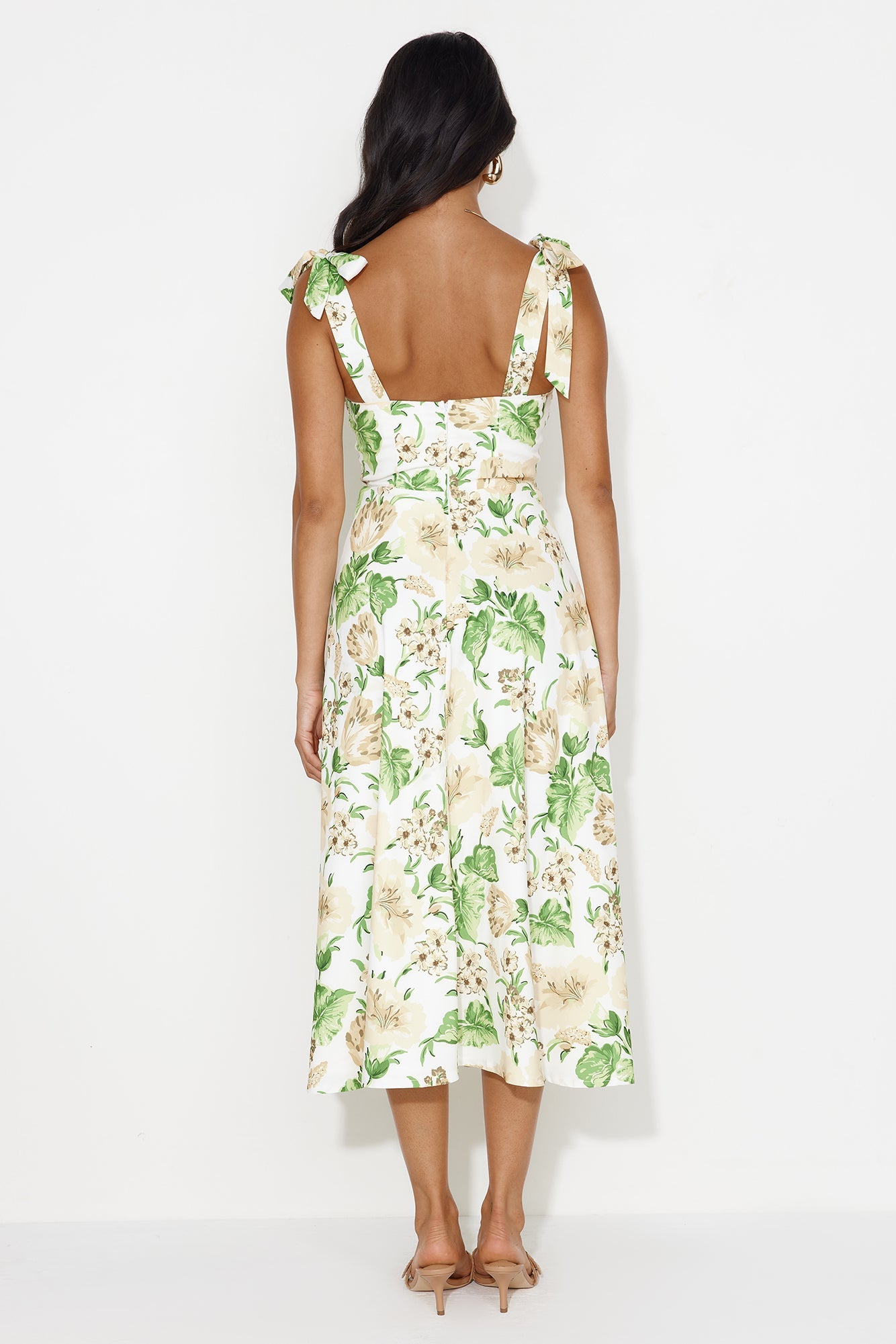 Seaside Space Midi Dress White