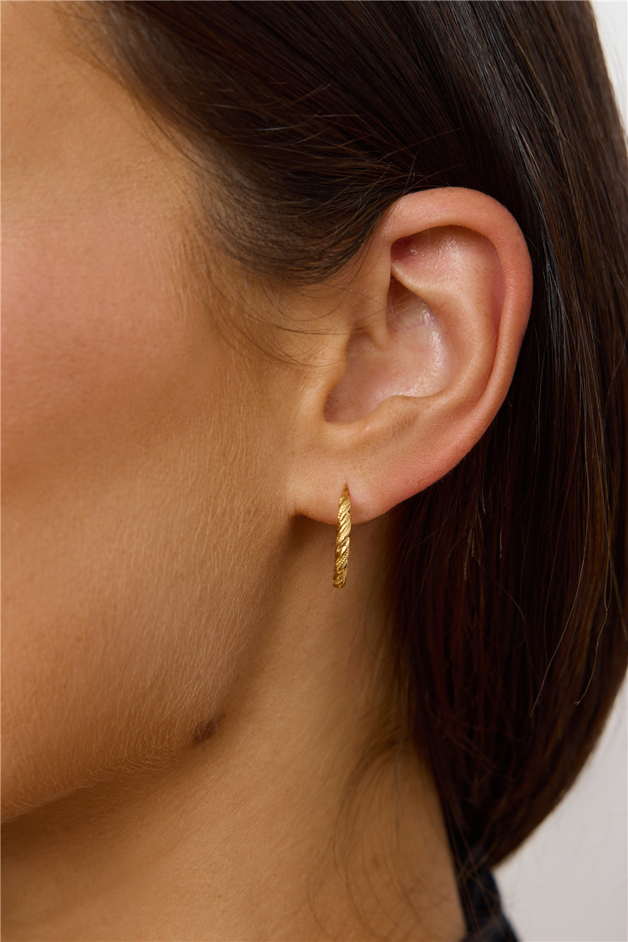 Adele Hoop Earrings Gold