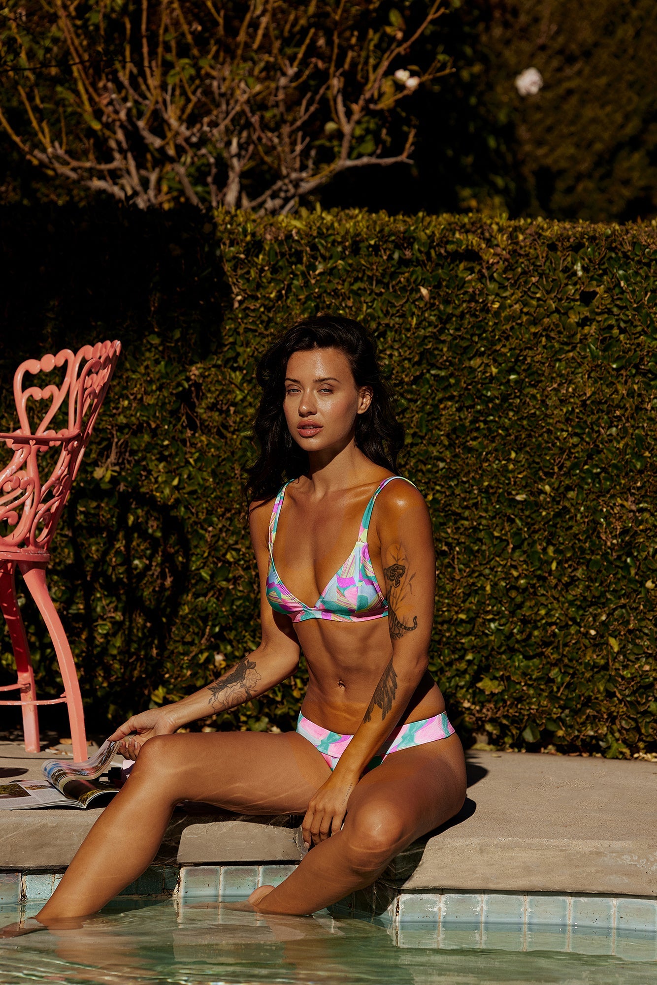 Bay Breeze Swim Top Print