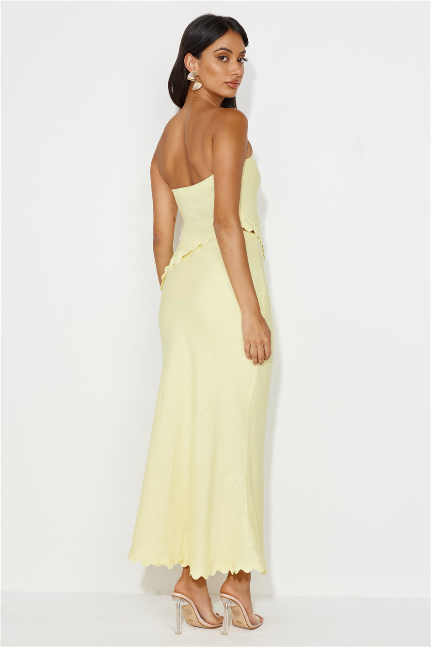 Sassi Maxi Skirt Yellow