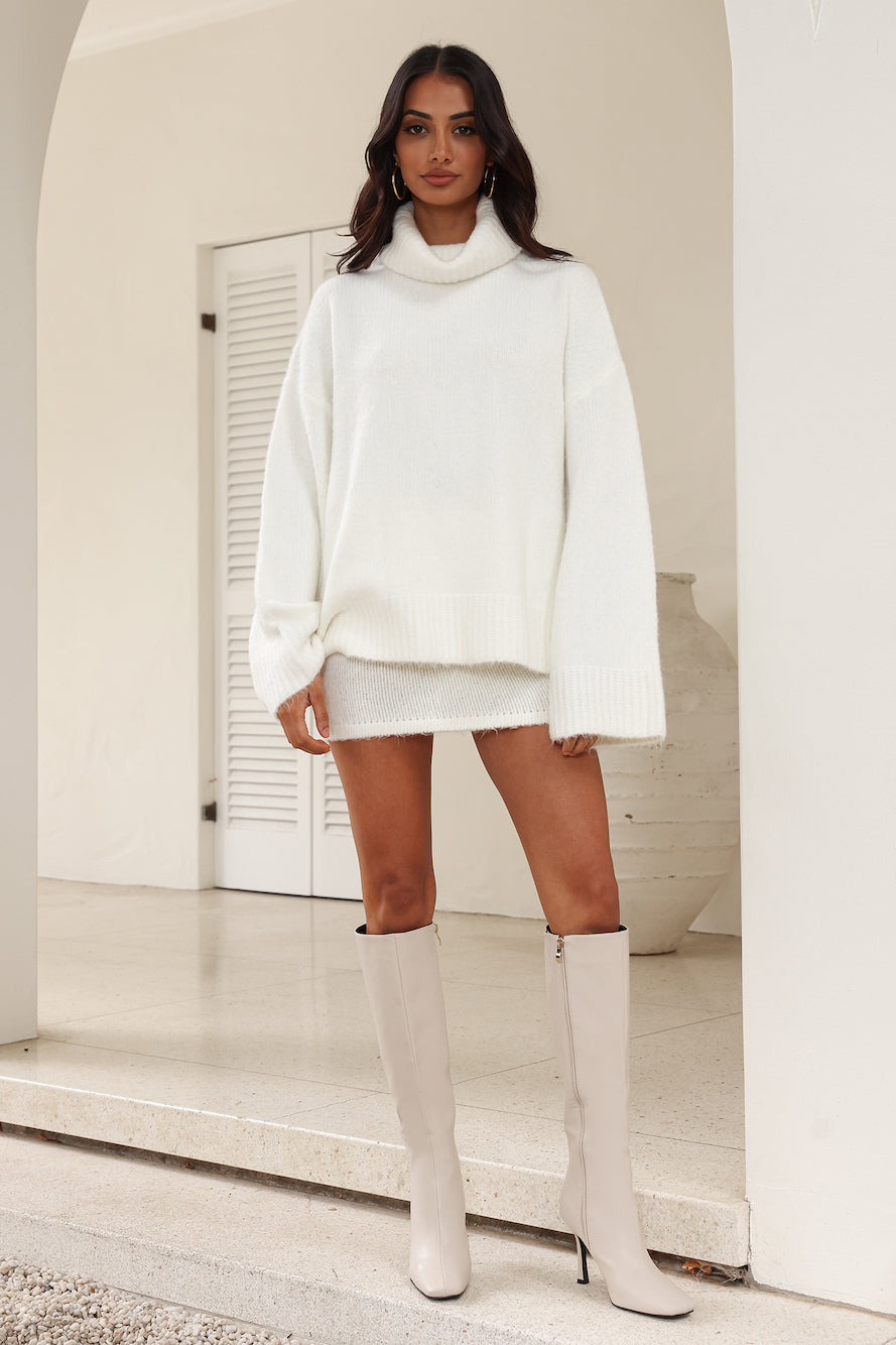 Winnie Mini Skirt White