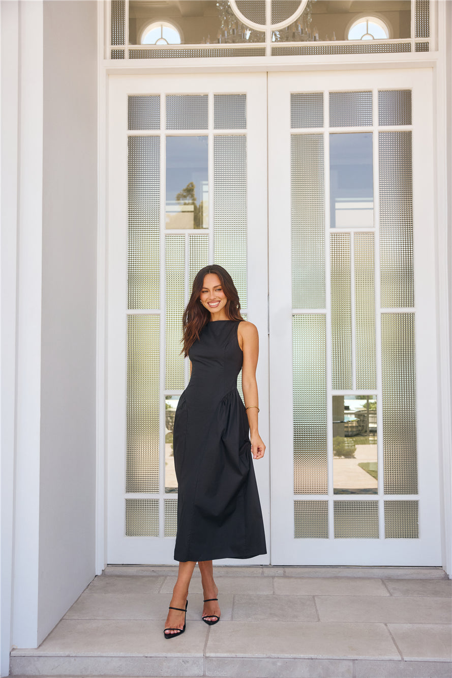 Style Spectacular Midi Dress Black