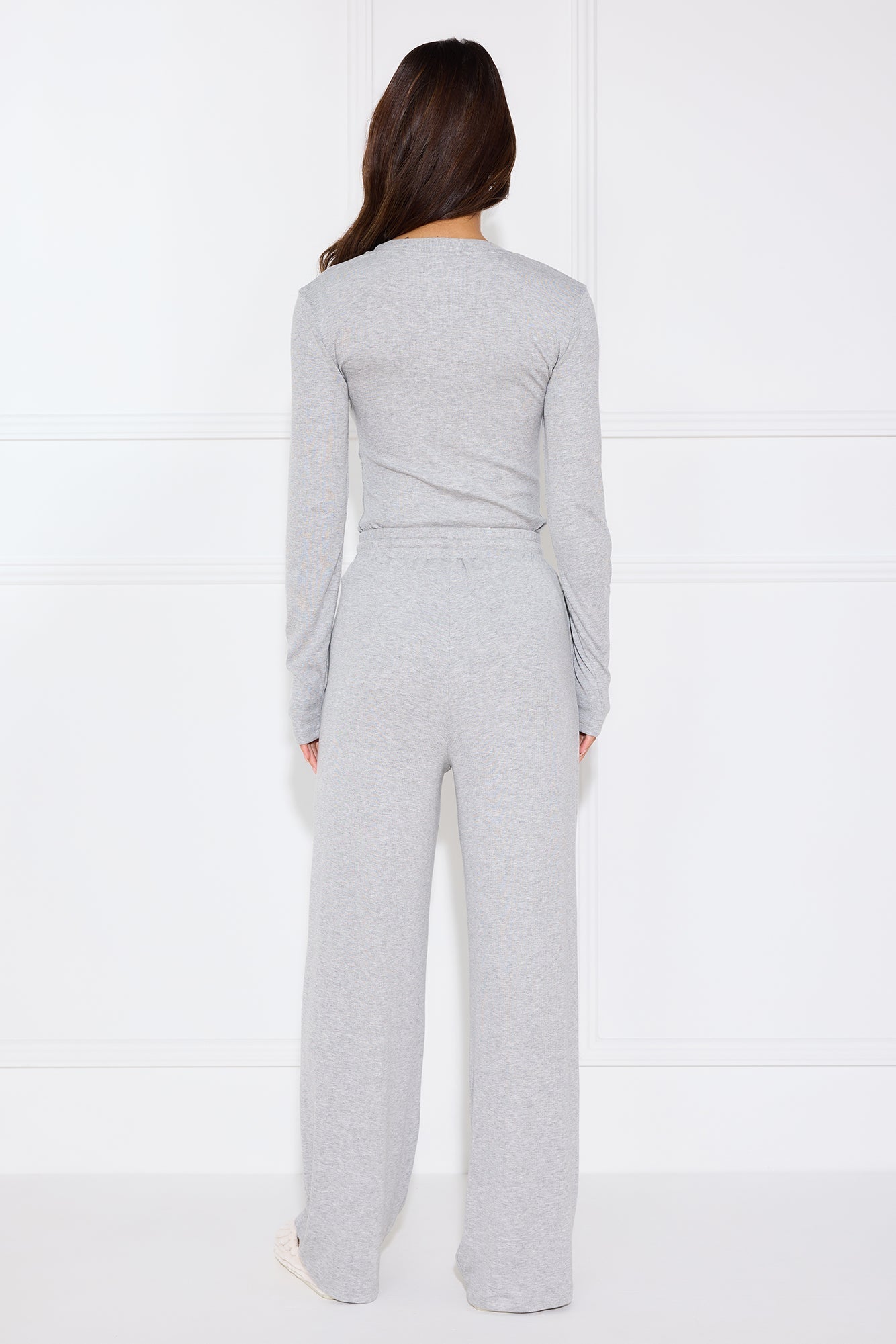 Cloud Nine Long Sleeve Pyjama Top Grey