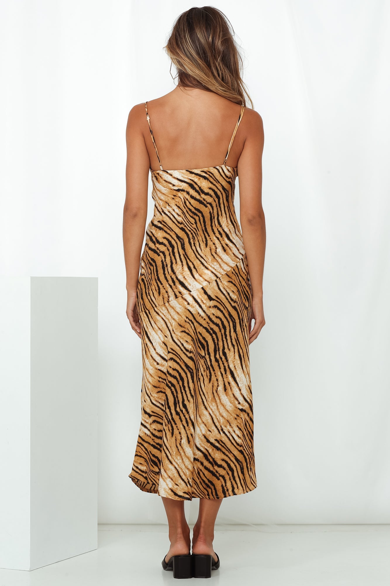 Fancy A Moscow Mule Midi Dress Tiger Print