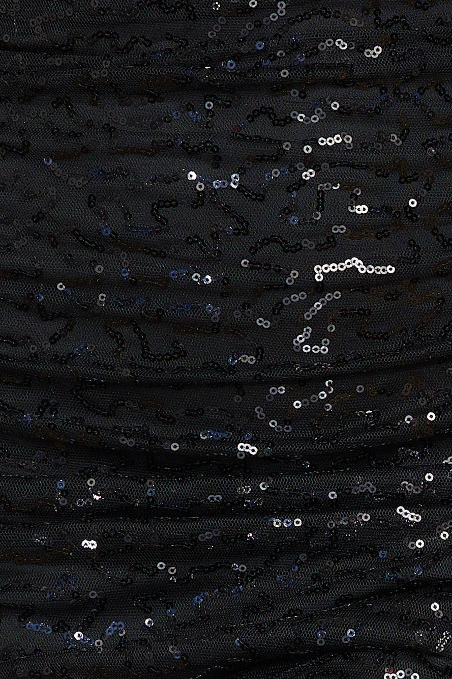 Princess Sparkle Maxi Dress Black