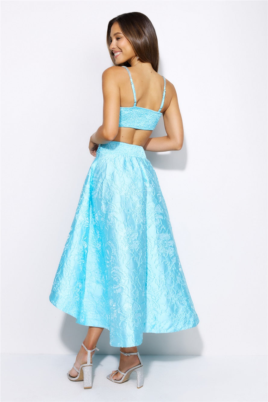 Your Star Sign Crop Top Aqua