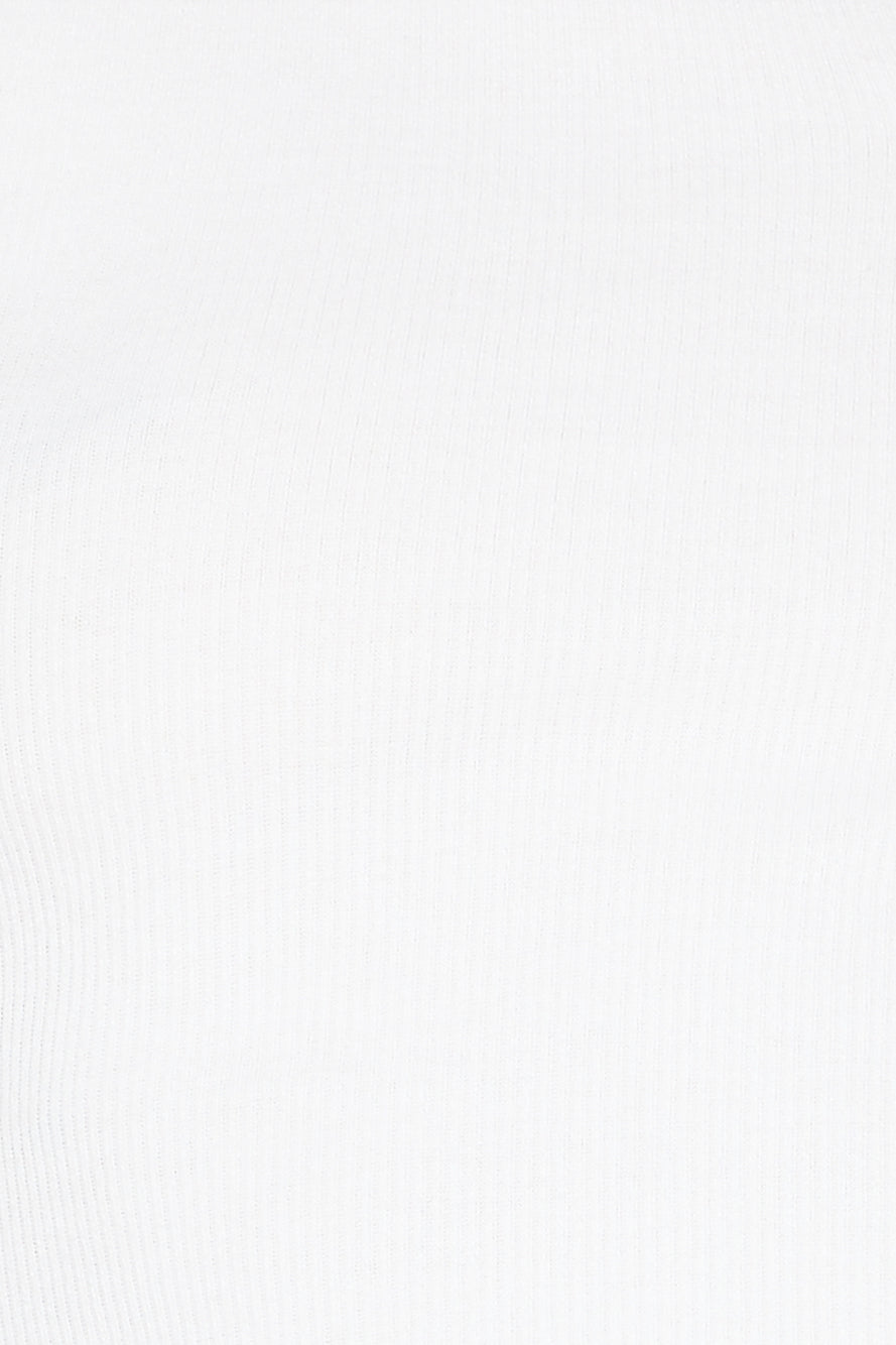 Touch Of Gold Crop Top White