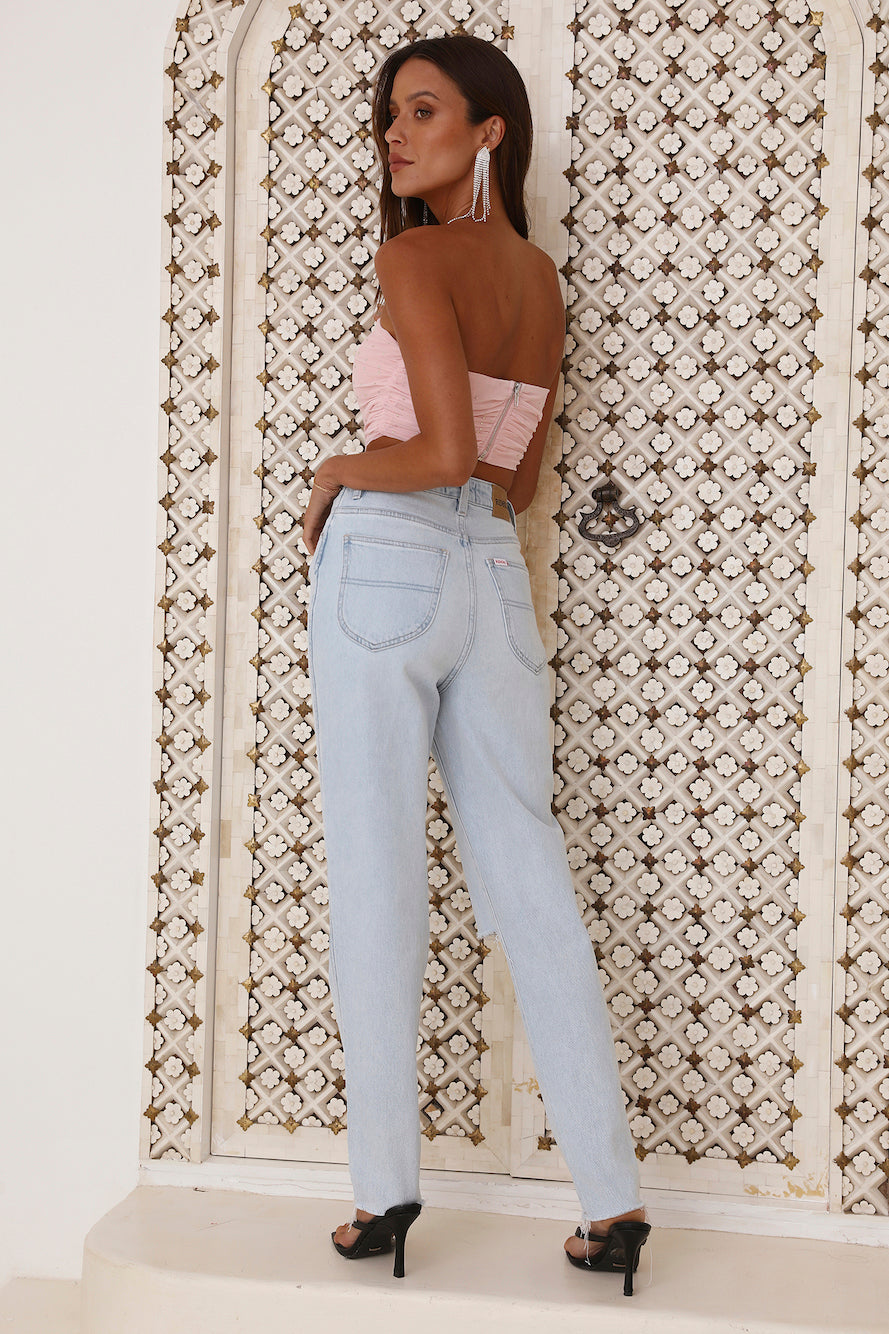 Sparks Joy Crop Top Pink