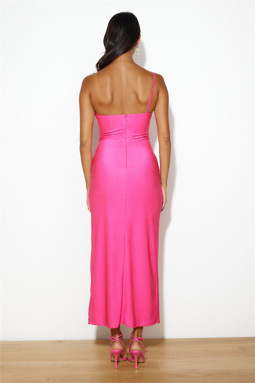 Made For Likes Midi Dress Fuschia