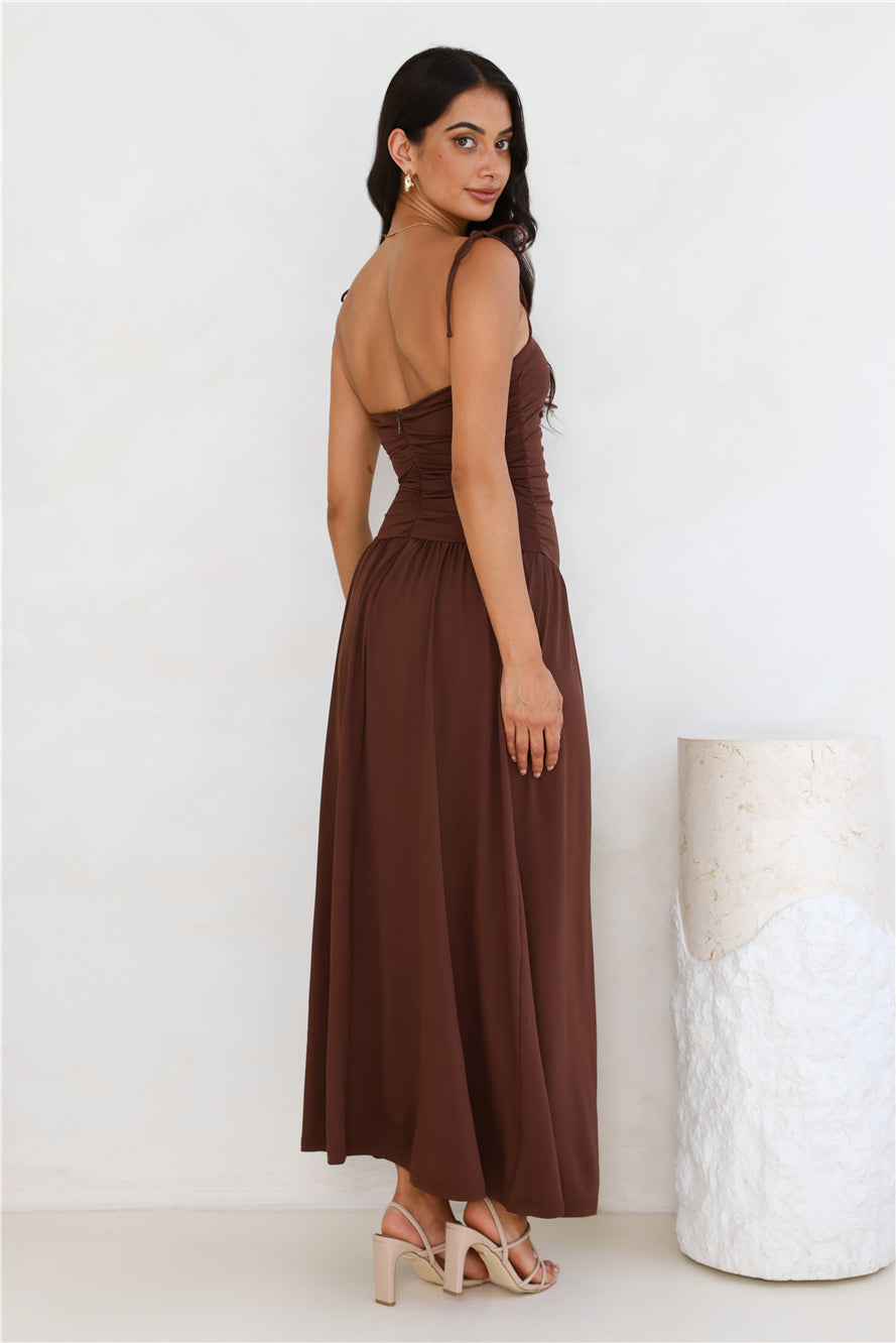 Dream Strides Maxi Dress Brown