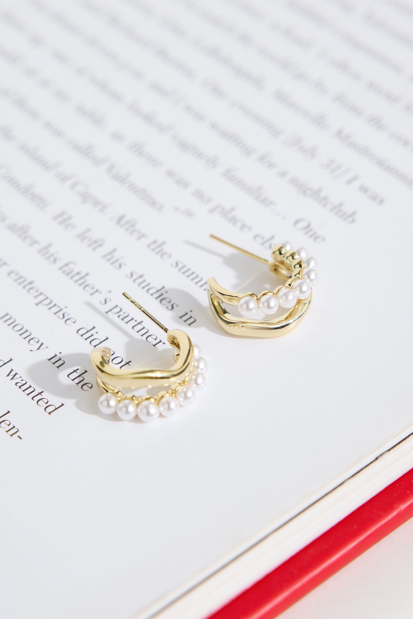 18k Gold Plated Frost Earrings Gold
