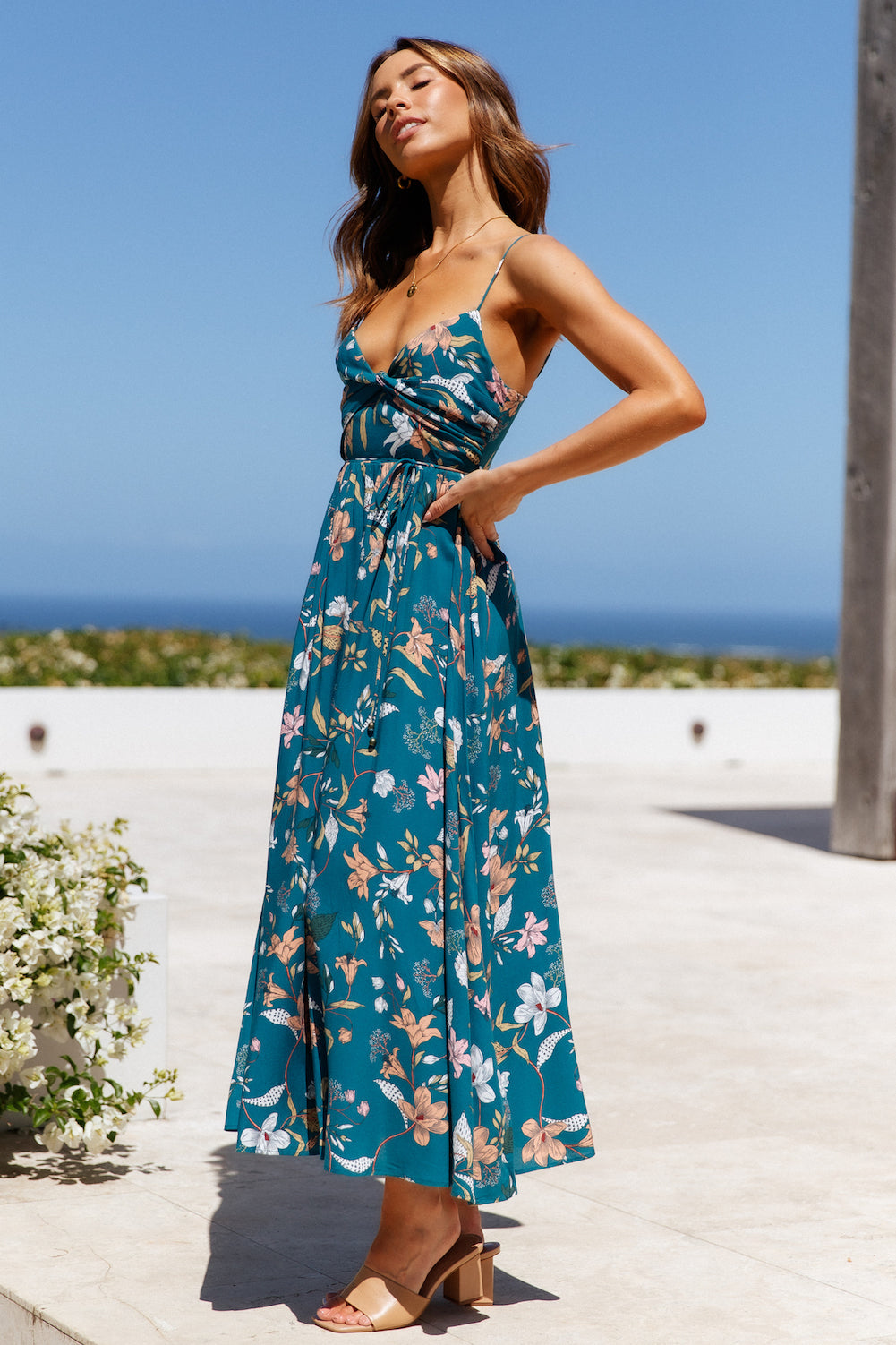 Lady Like You Midi Dress Teal