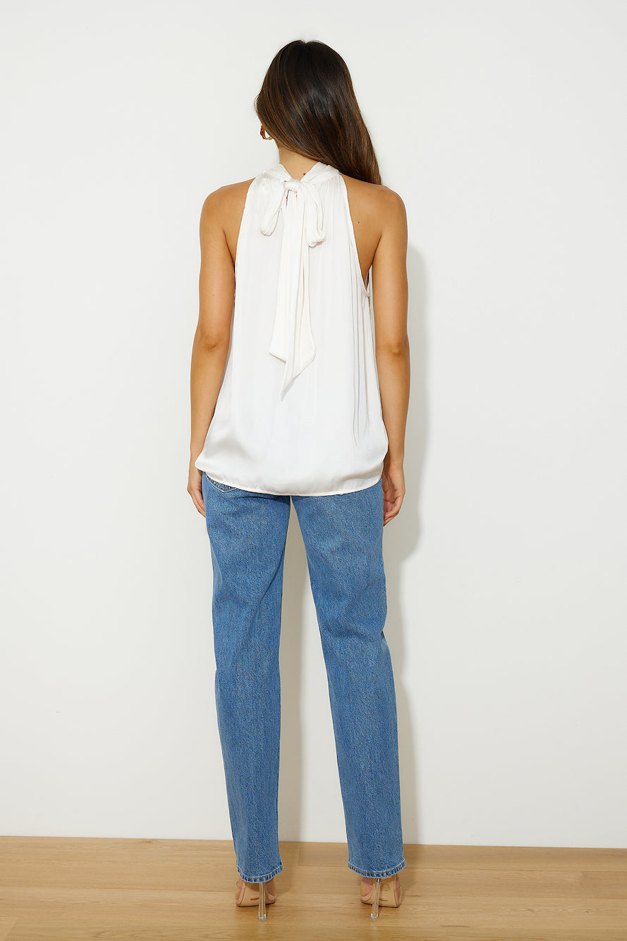 Work To Drinks Top Off White