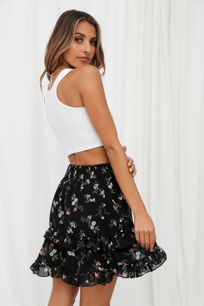 Darrah Mini Skirt Black