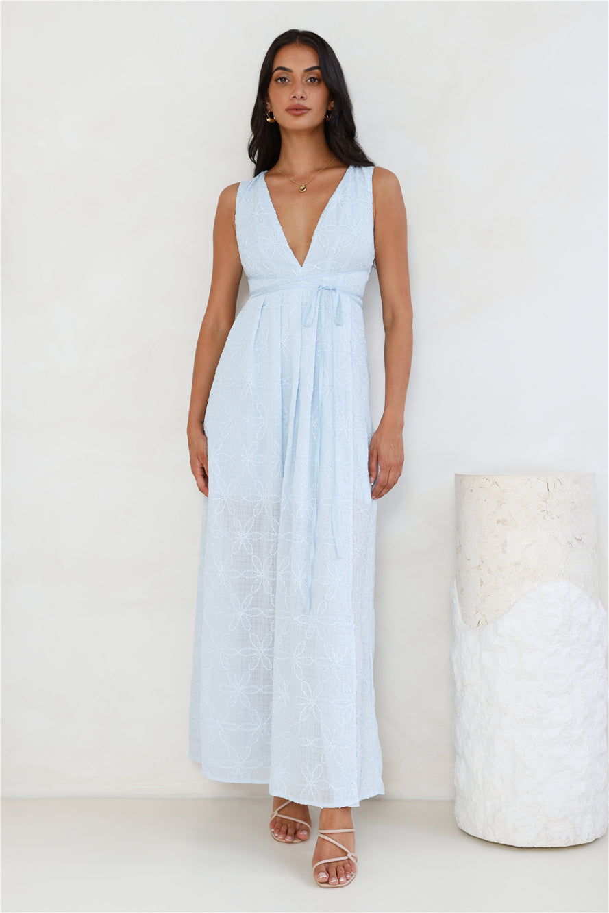 Live Loud Maxi Dress Blue
