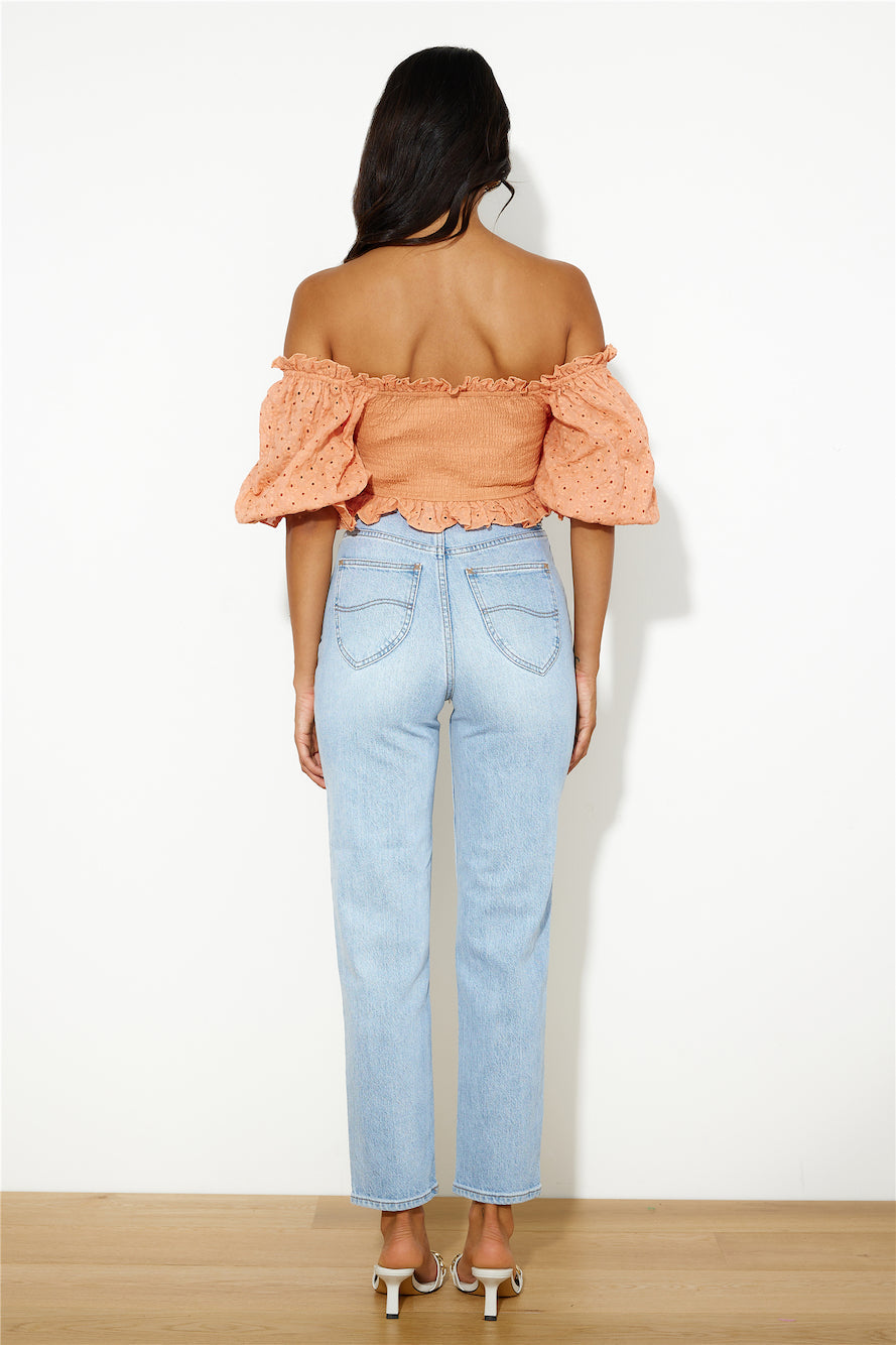 Cool Girl Like Me Crop Top Orange