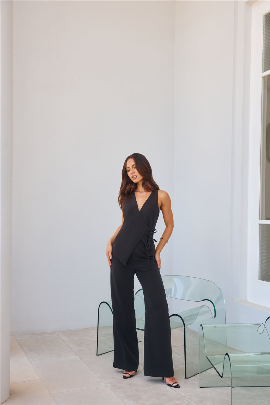 Office Crush High Waisted Pants Black