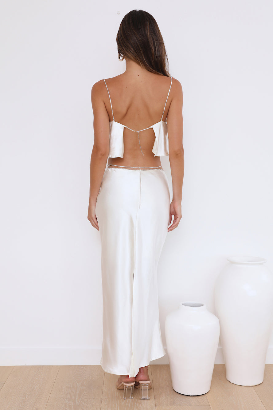 Luxe Dream Crop Top Oyster