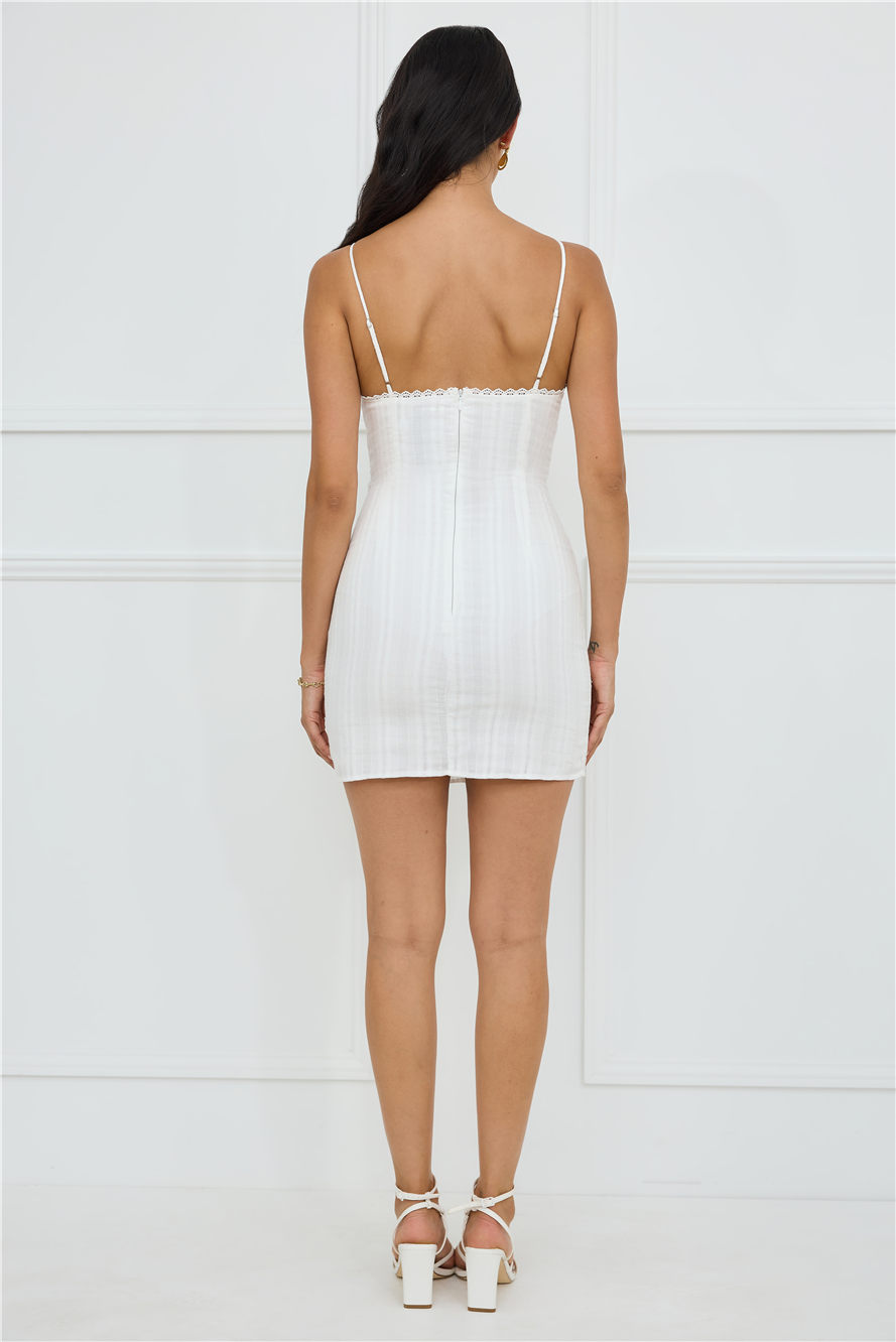 Simply Chic Mini Dress White