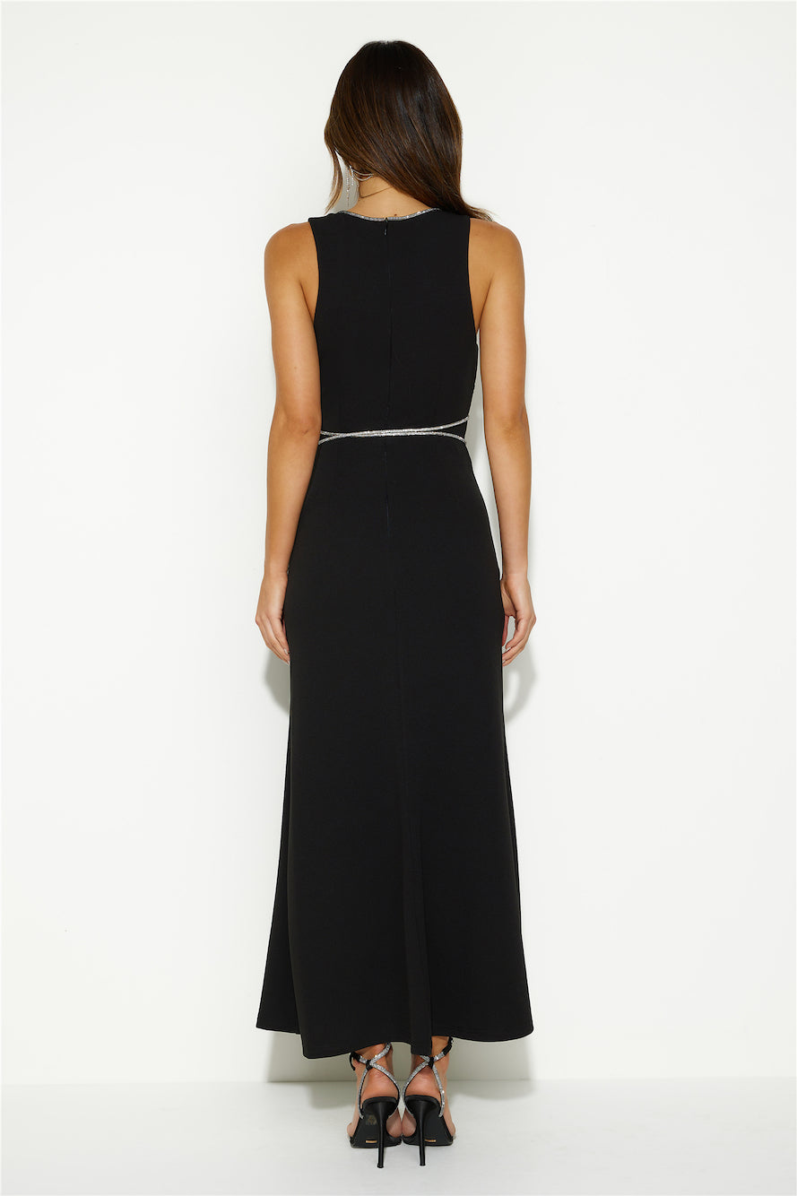 Romance For You Maxi Dress Black