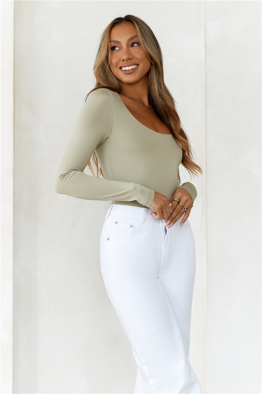 BASE Second Skin Long Sleeve Bodysuit Sage