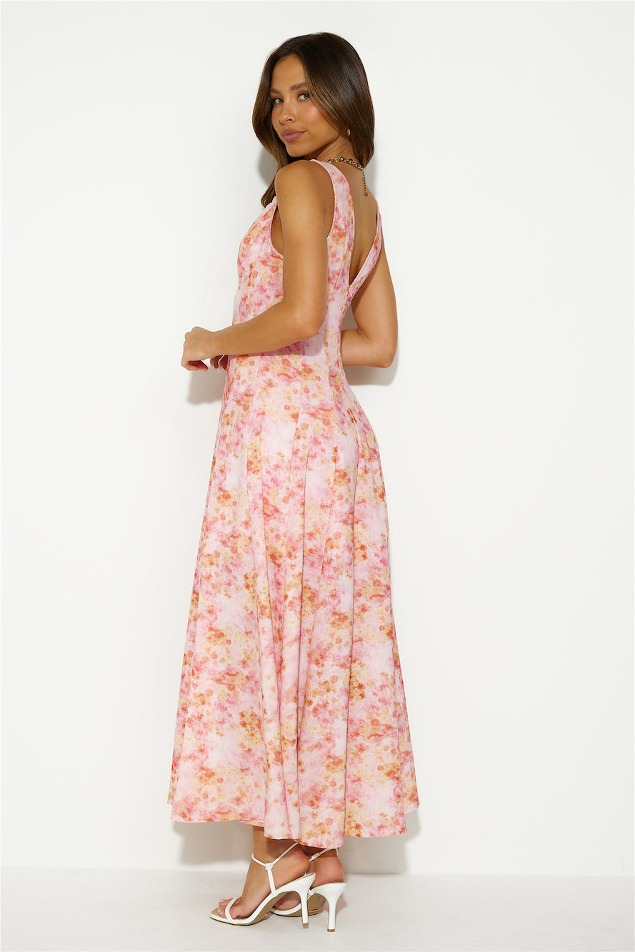 Perfectly Professional Midi Dress Pink