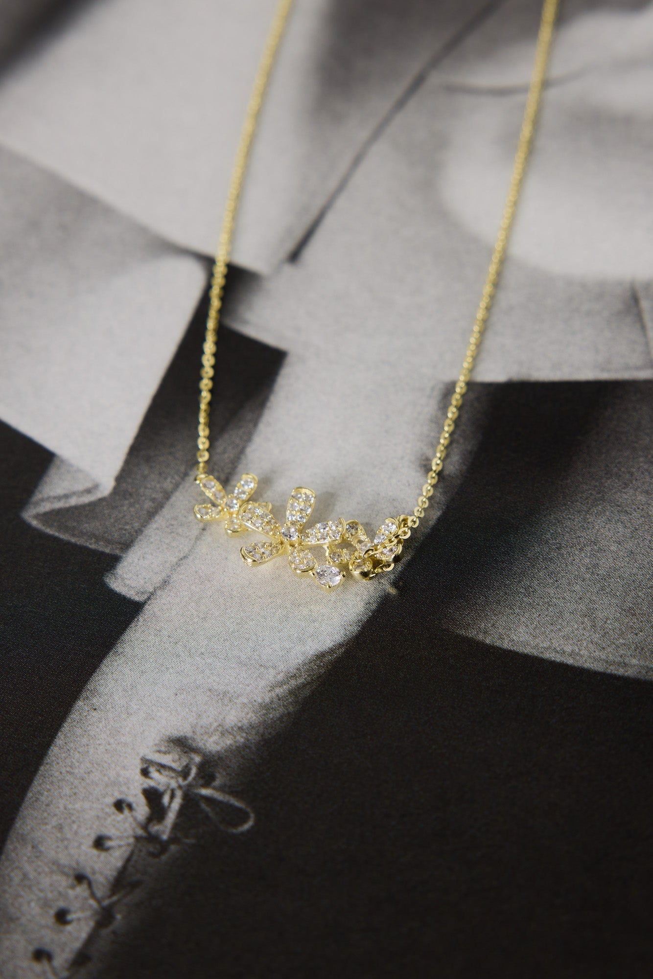 18k Gold Plated Golden Daisy Necklace Gold