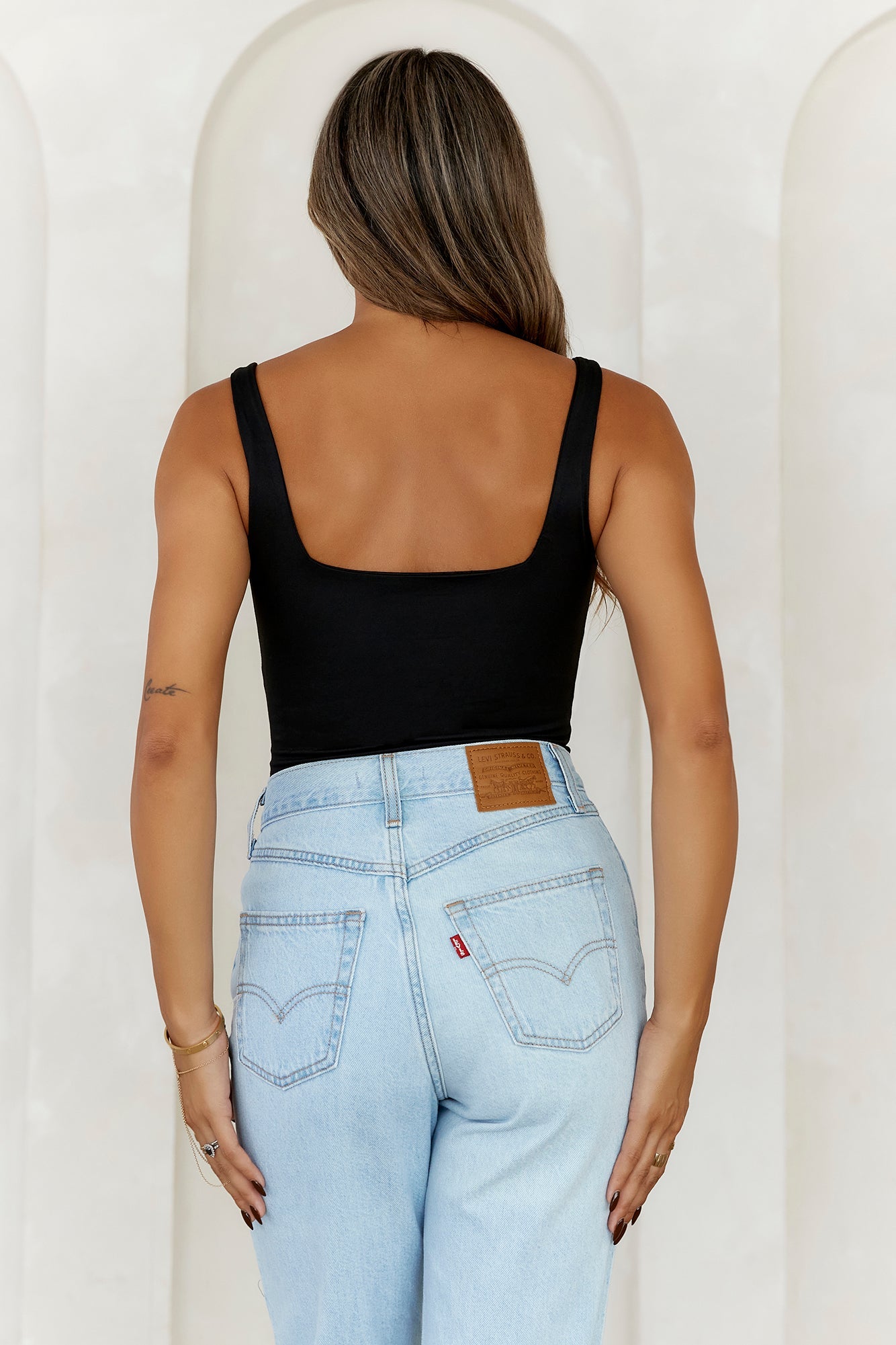BASE Everyday Staple Singlet Top Black