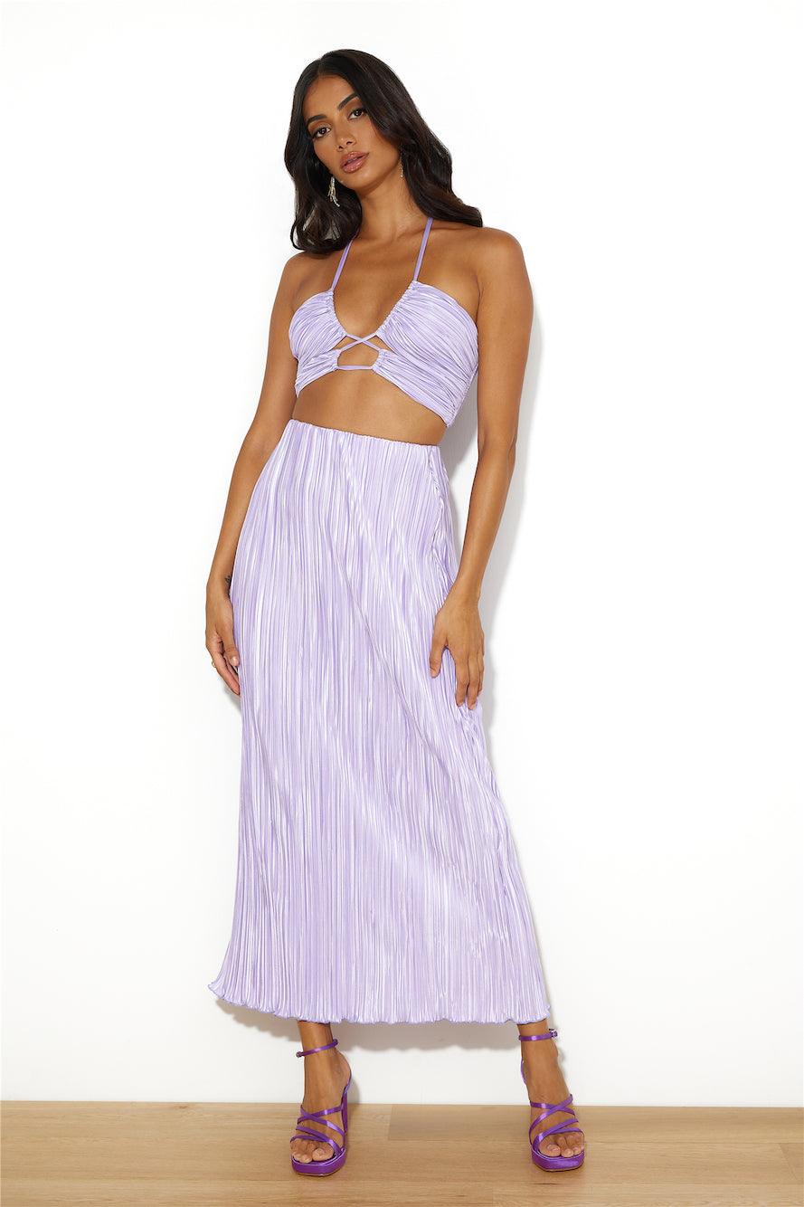 It's Giving Vibes Crop Top Lilac
