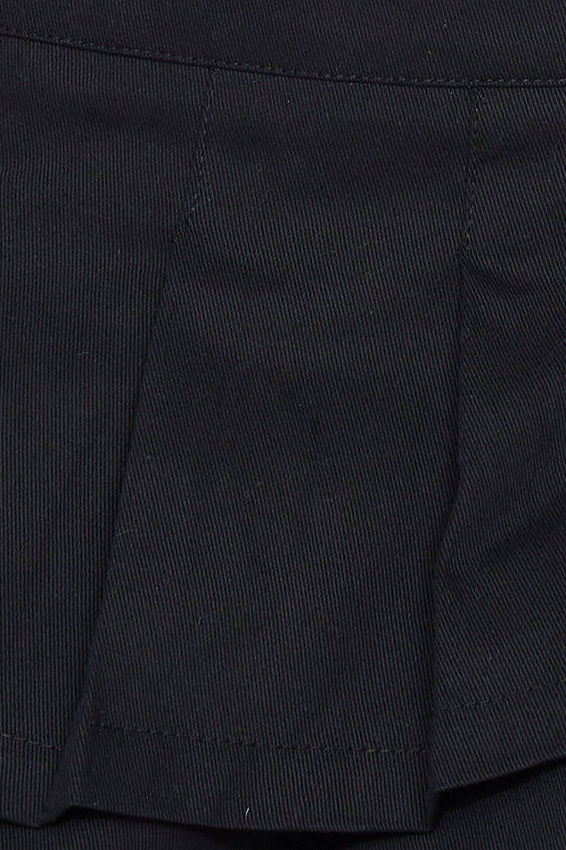 Midnight Delight Mid Waisted Denim Mini Skirt Black