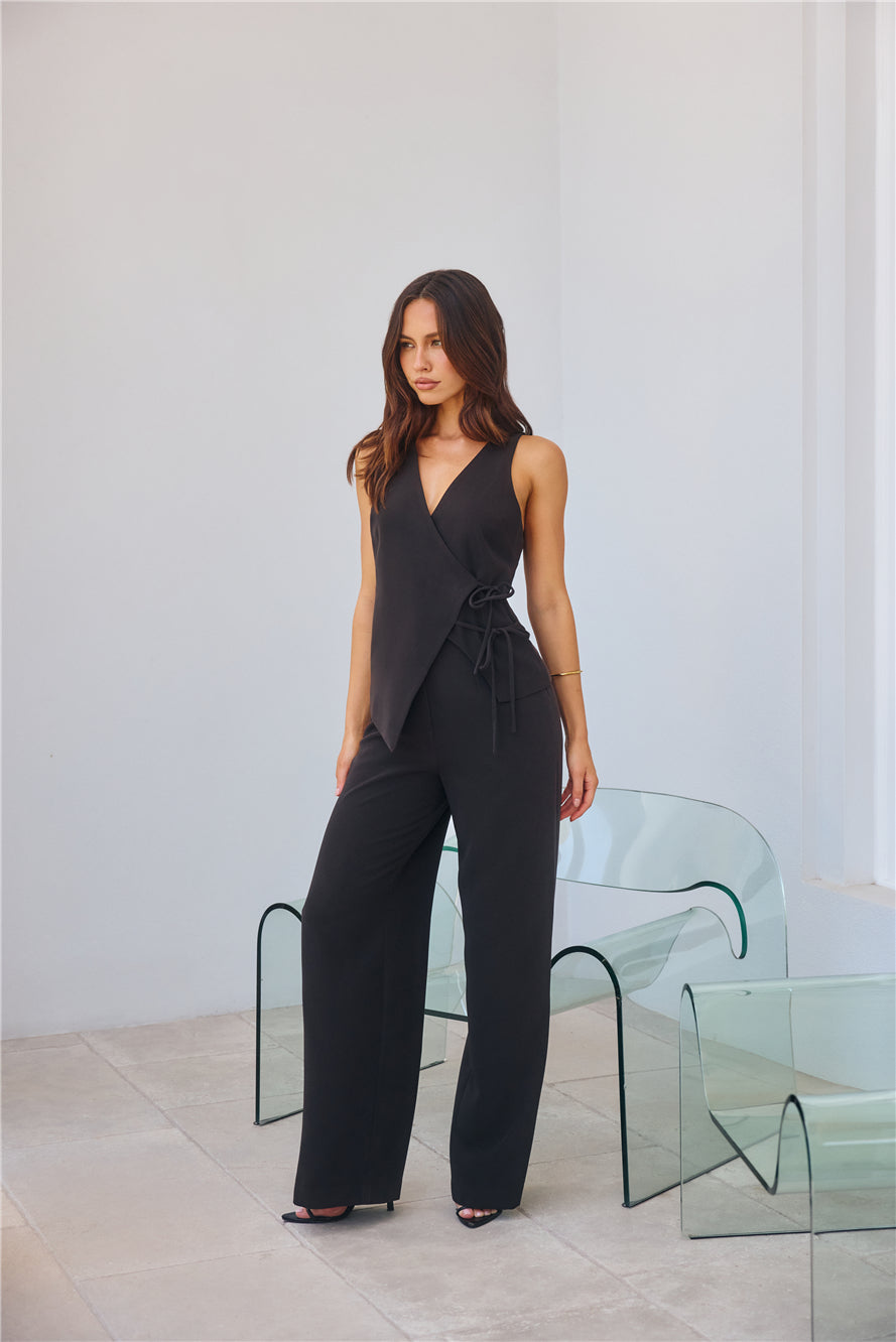 Office Crush High Waisted Pants Black