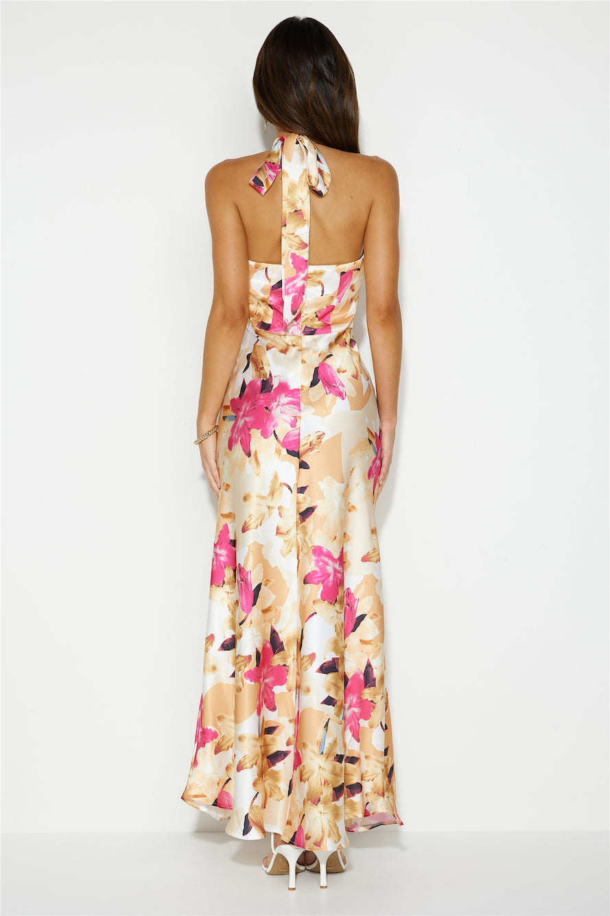 Simply Sleek Maxi Dress Pink