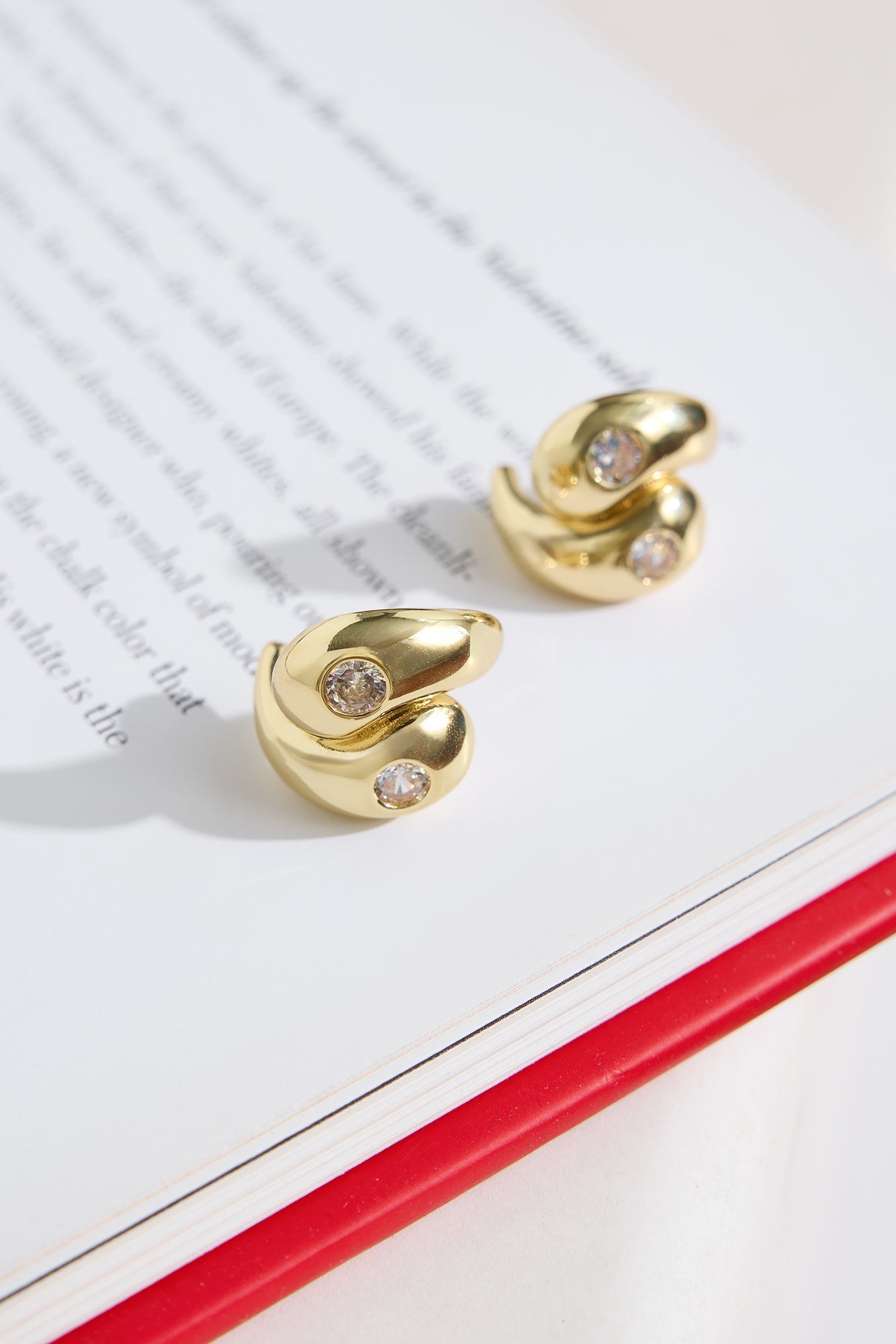 18k Gold Plated Swoon Earrings Gold