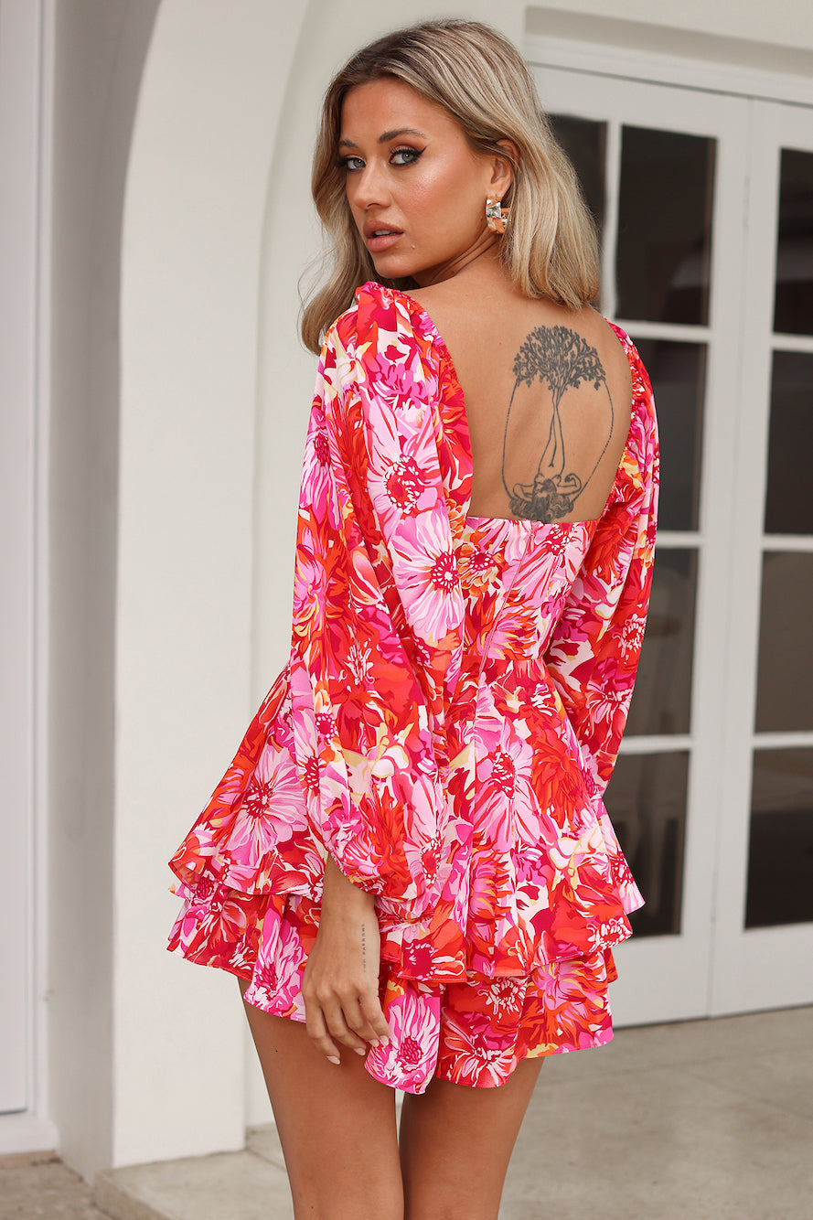 Lovely Luxe Romper Pink