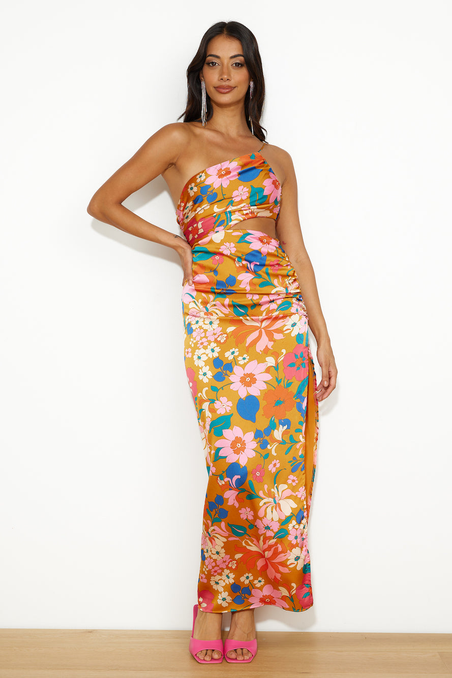 Pretty Fun Maxi Dress Orange