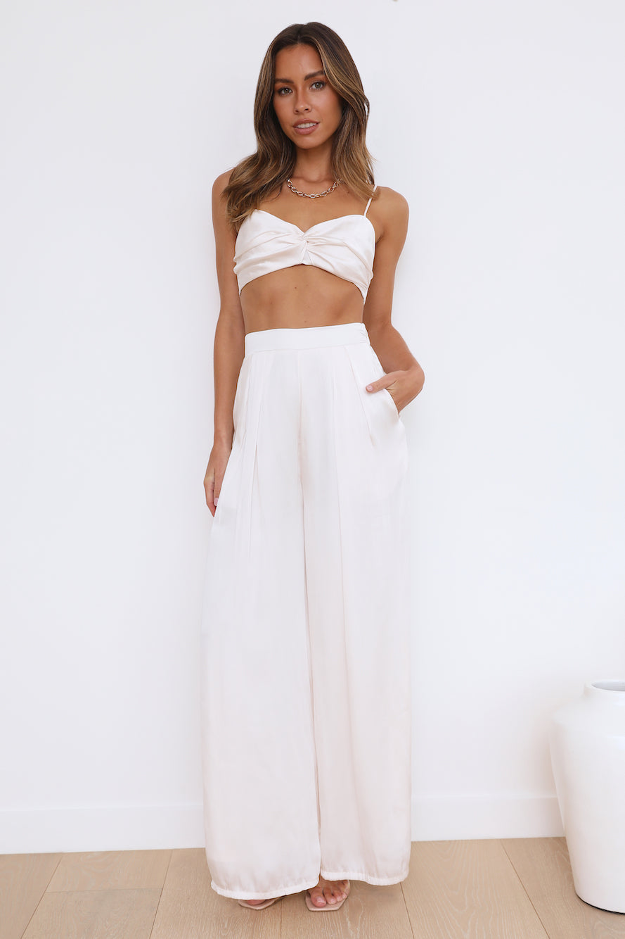 Sweeter Feelings Crop Top Cream