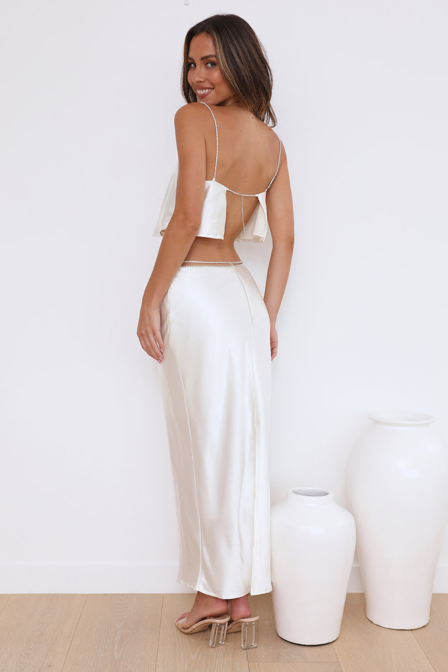 Luxe Dream Crop Top Oyster