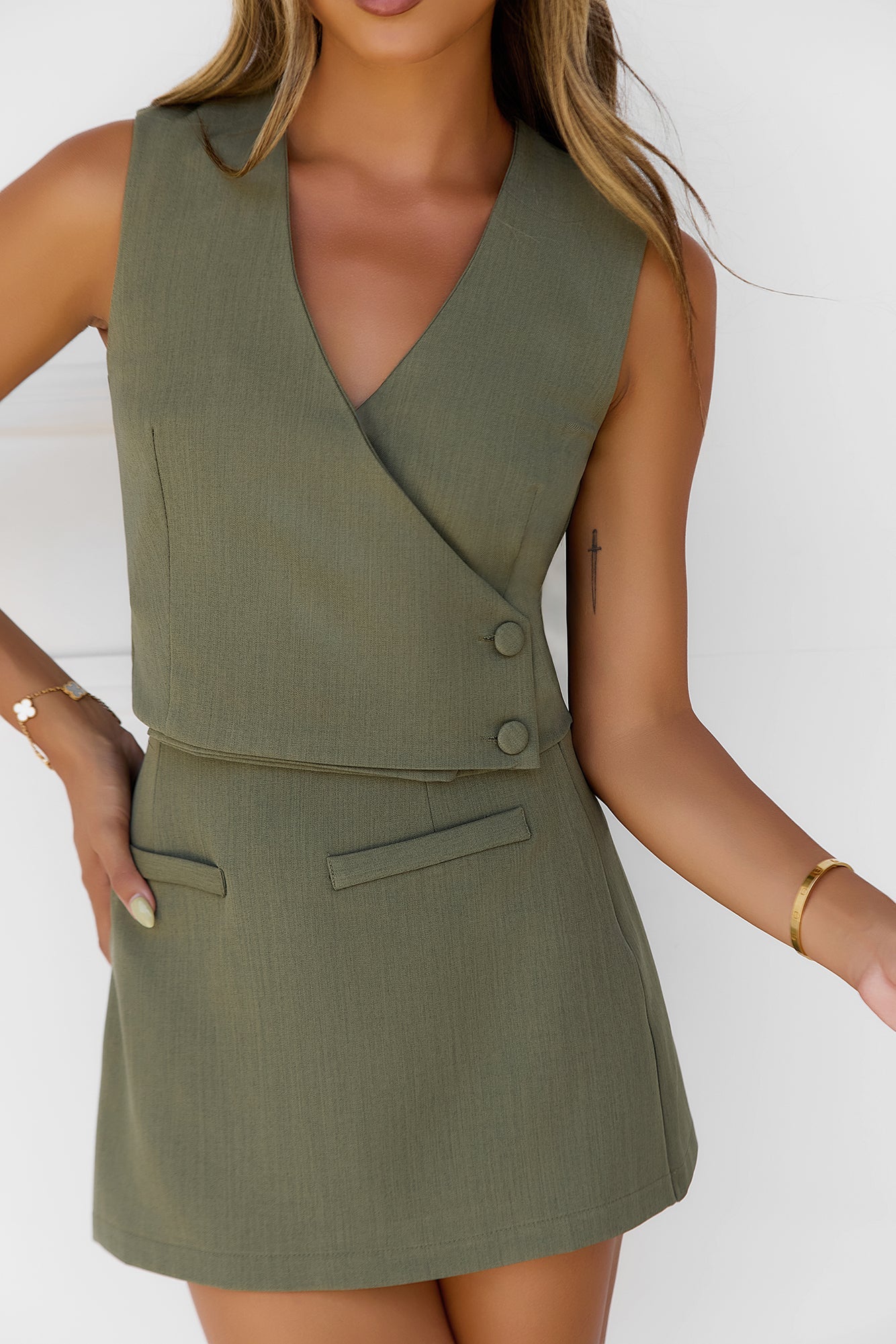 Selestia Skort Khaki