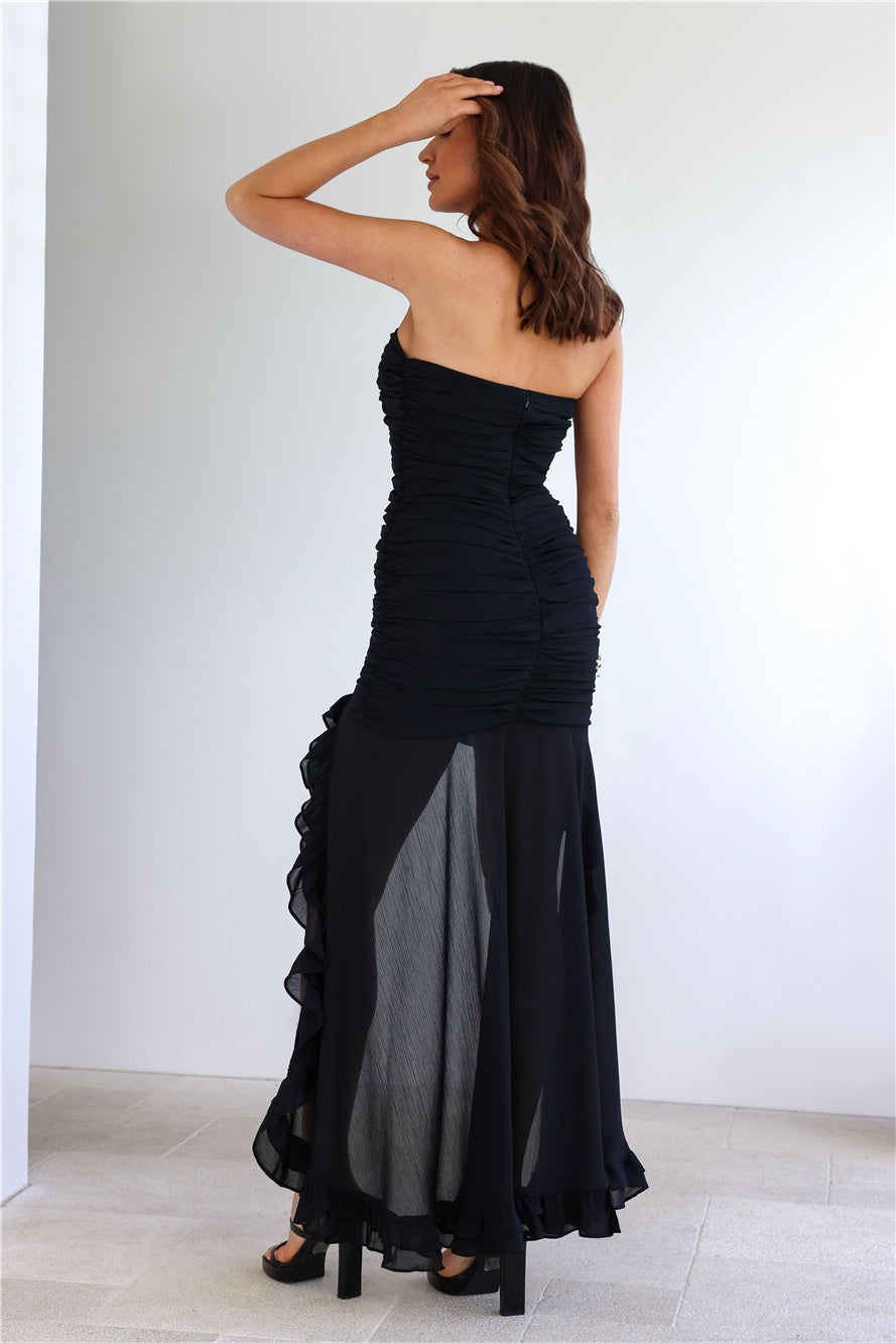RUNAWAY Evelyn Maxi Dress Black