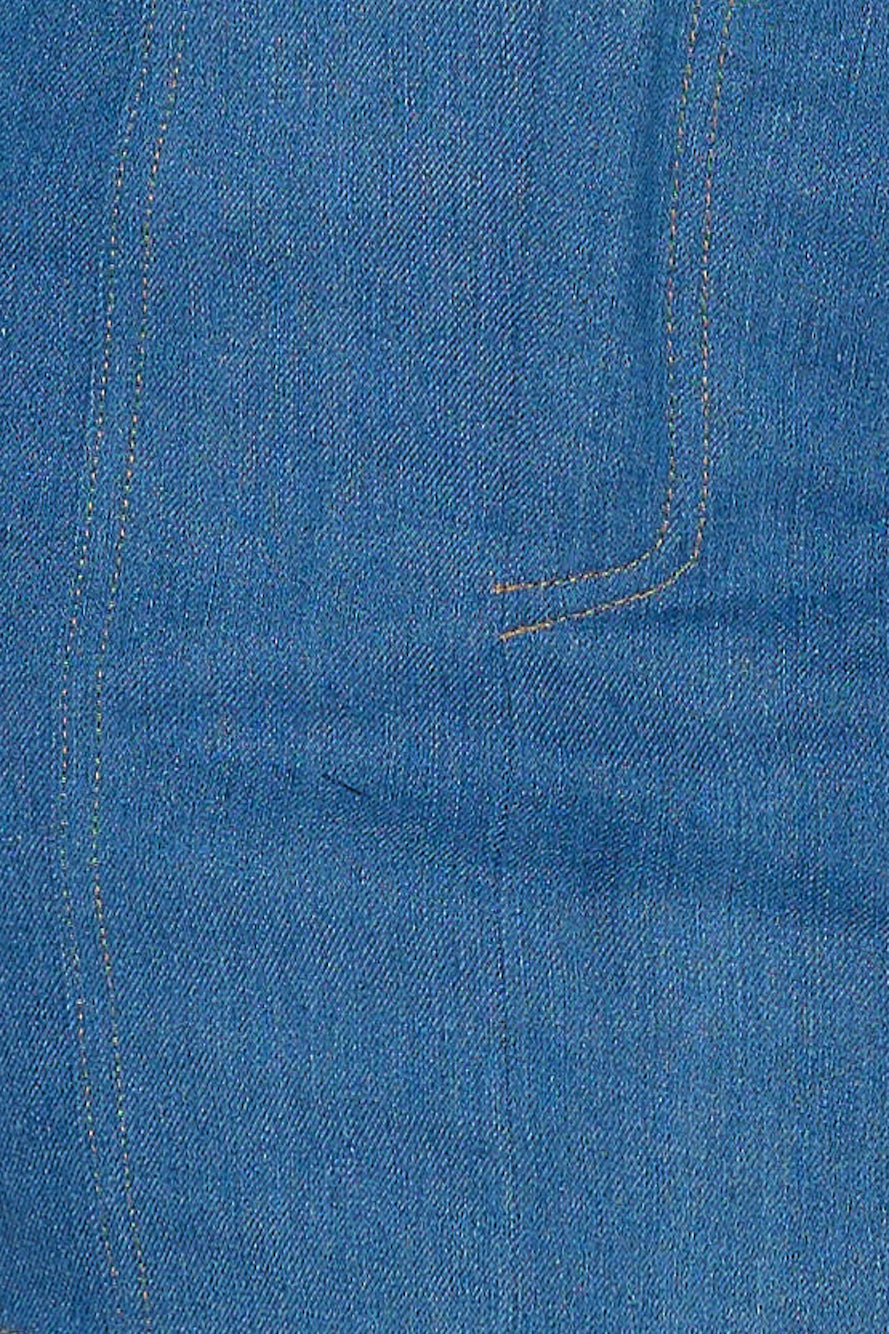 Paid Attendance Mini Denim Skirt Blue Denim