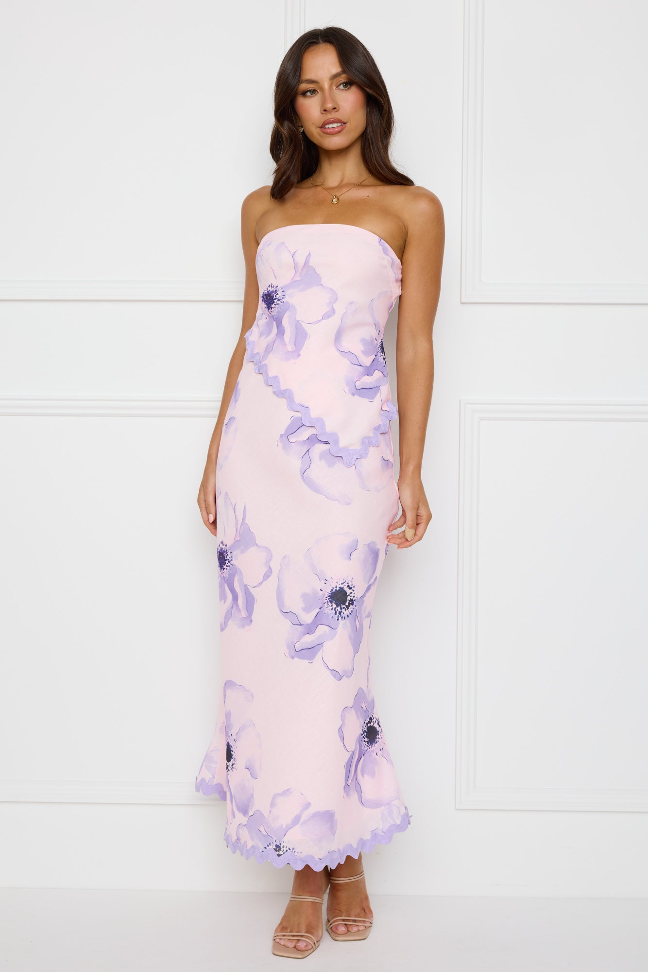Seaside Stunner Maxi Skirt Lilac
