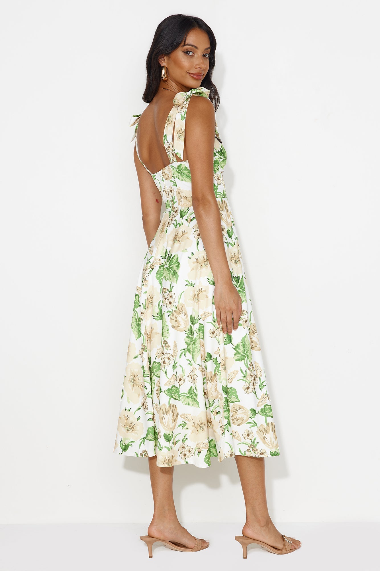 Seaside Space Midi Dress White