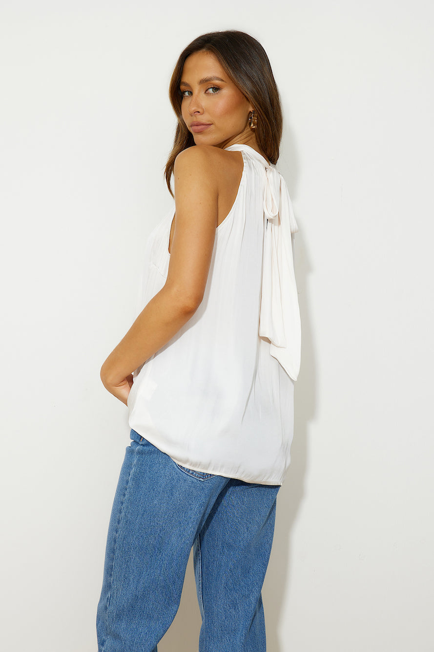 Work To Drinks Top Off White