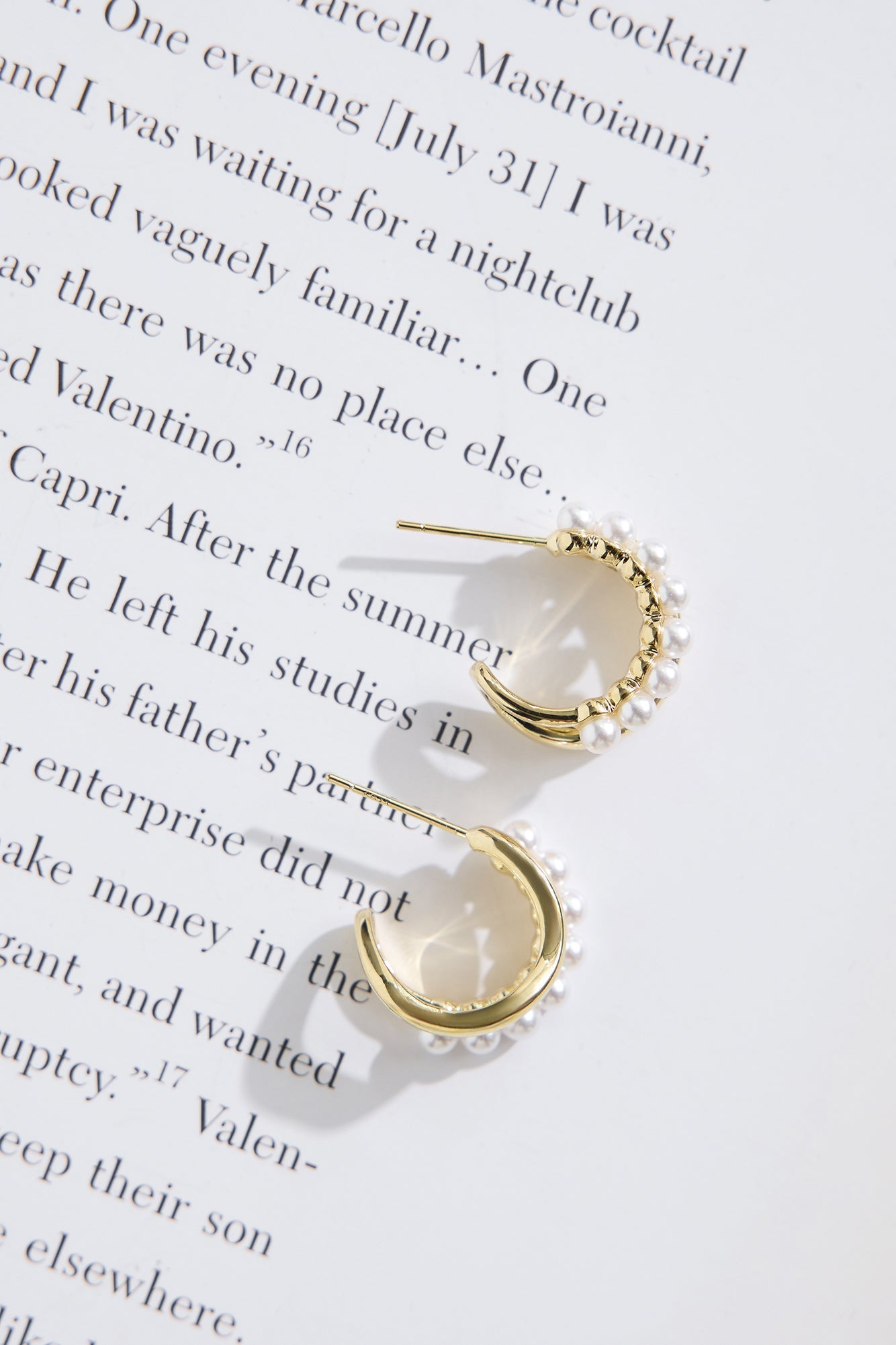 18k Gold Plated Frost Earrings Gold