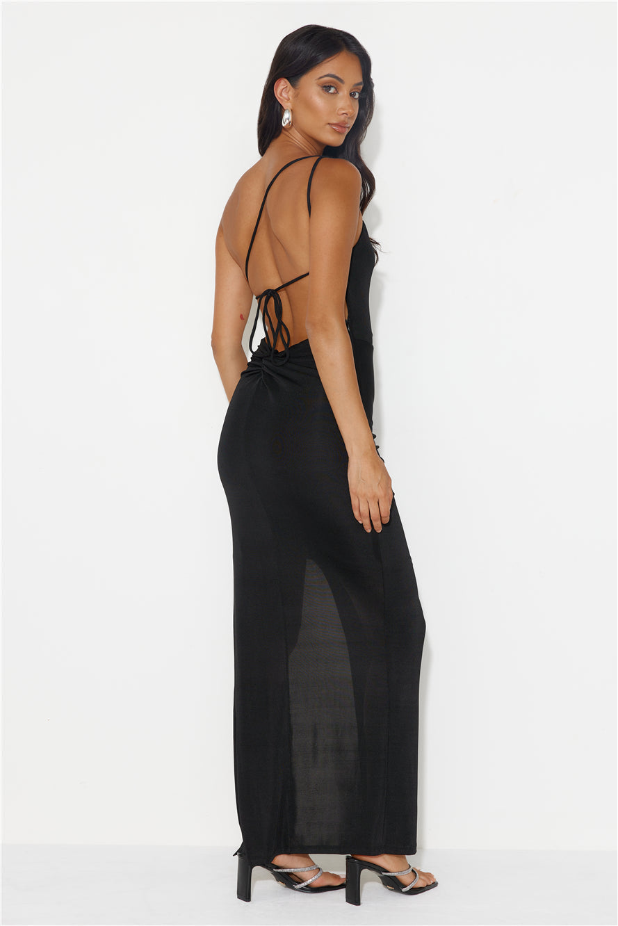 Steal The Attention Maxi Dress Black